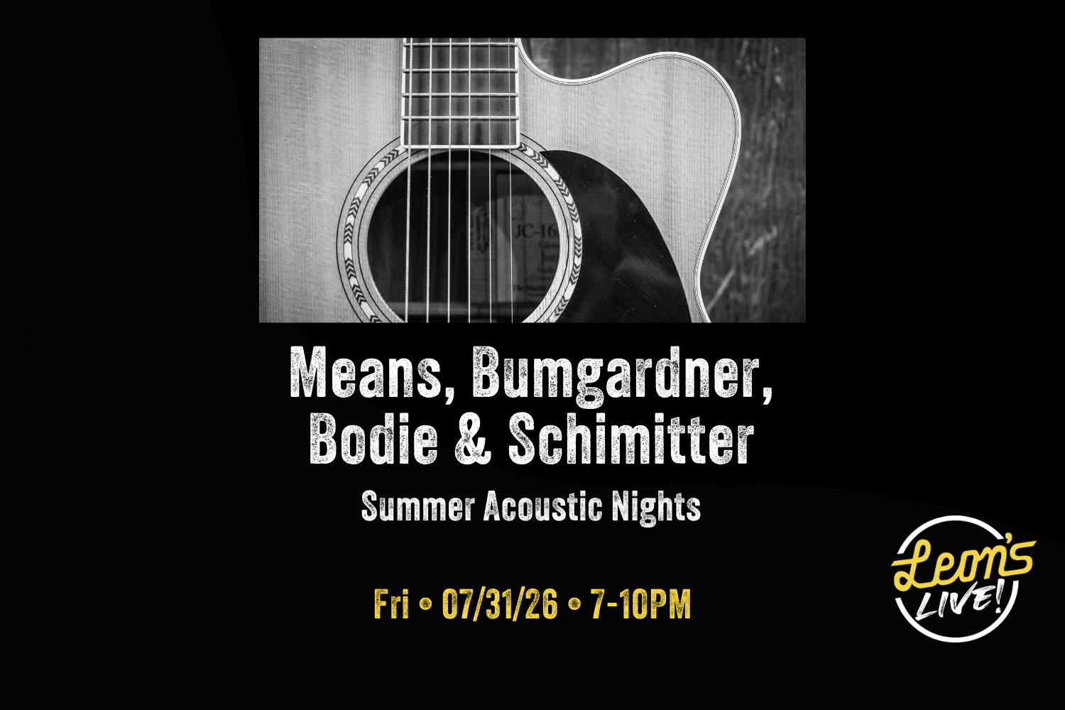 Means, Bumgardner, Bodie &amp; Schimitter: Summer Acoustic Nights