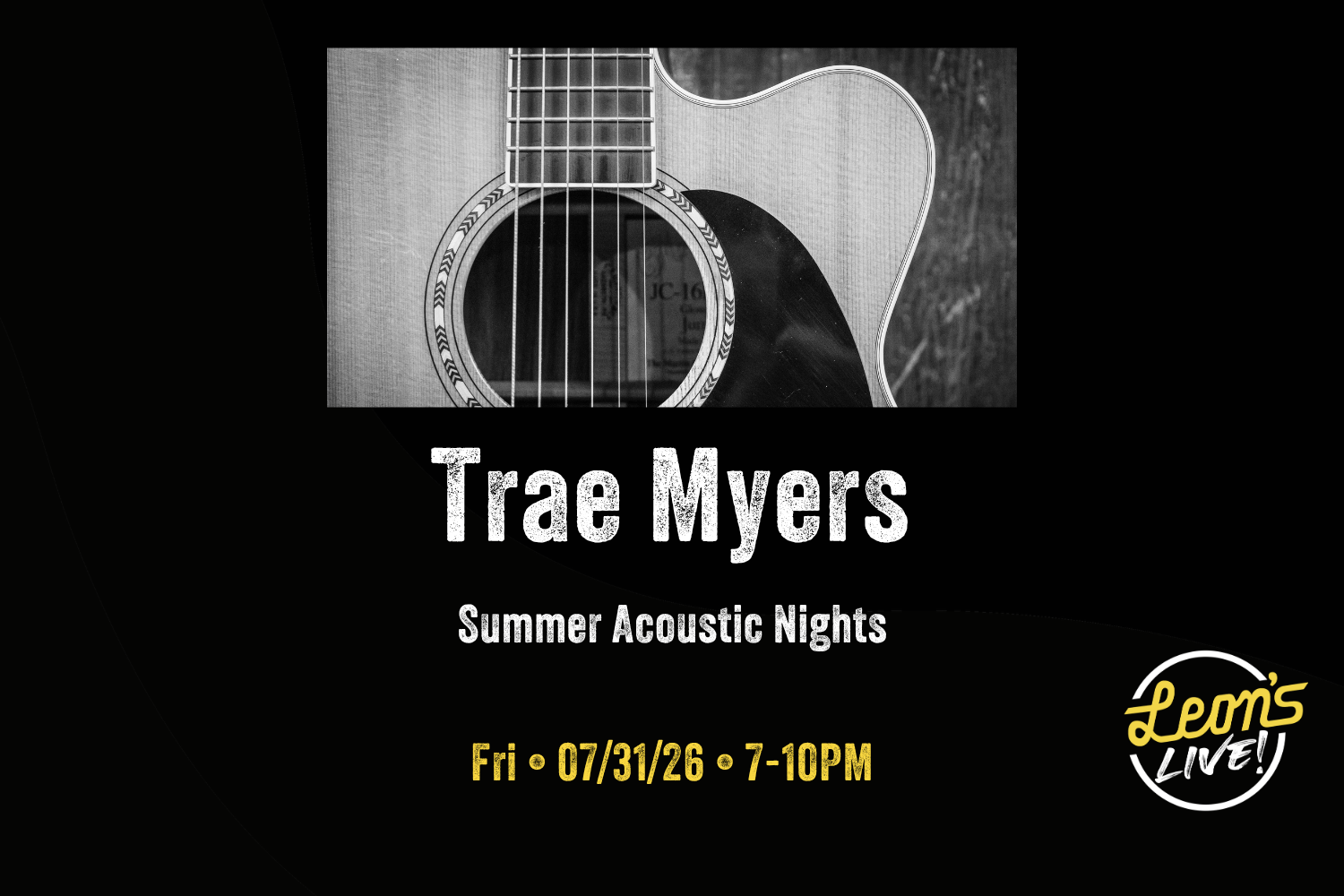 Trae Myers: Summer Acoustic Nights