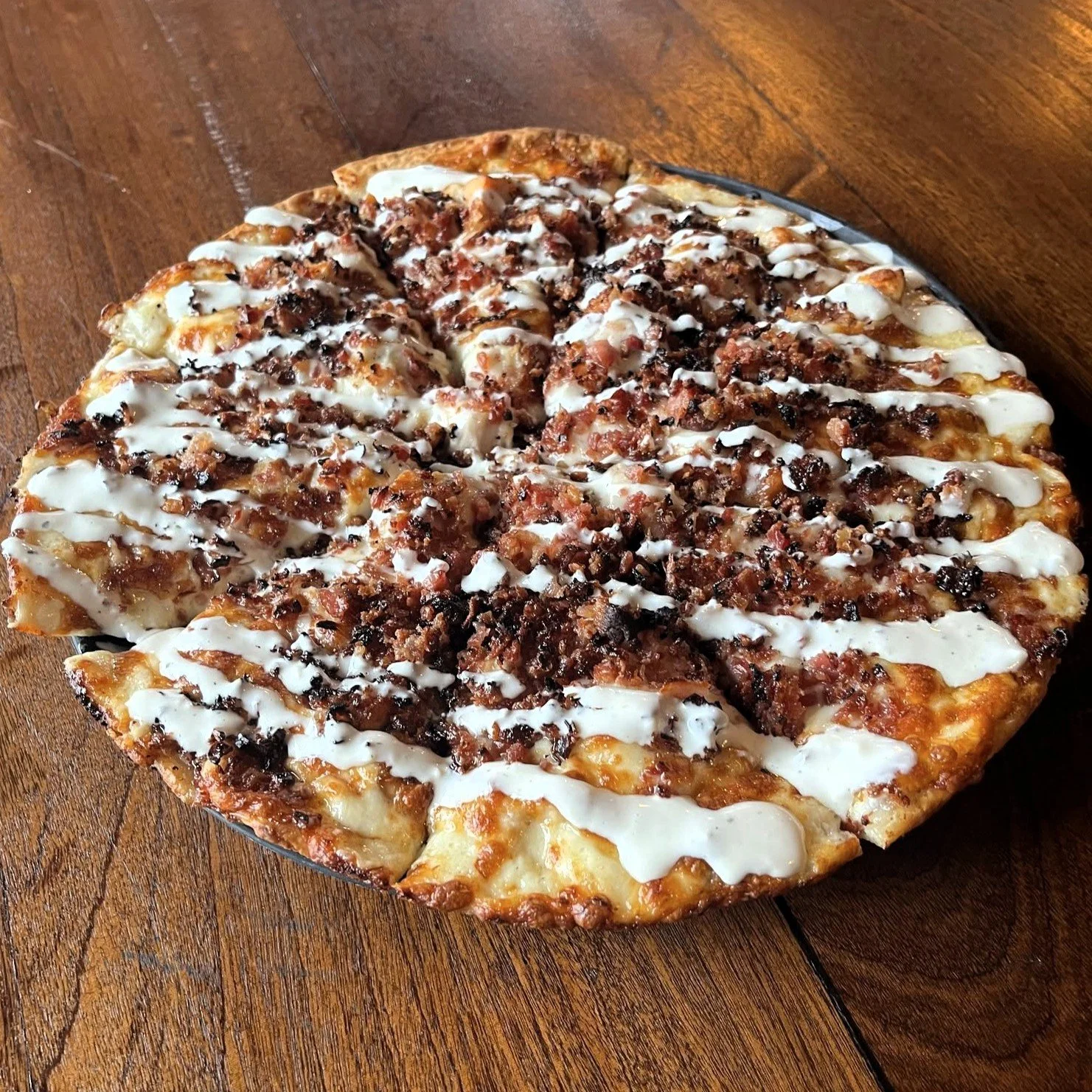 Chicken Bacon Ranch Pizza