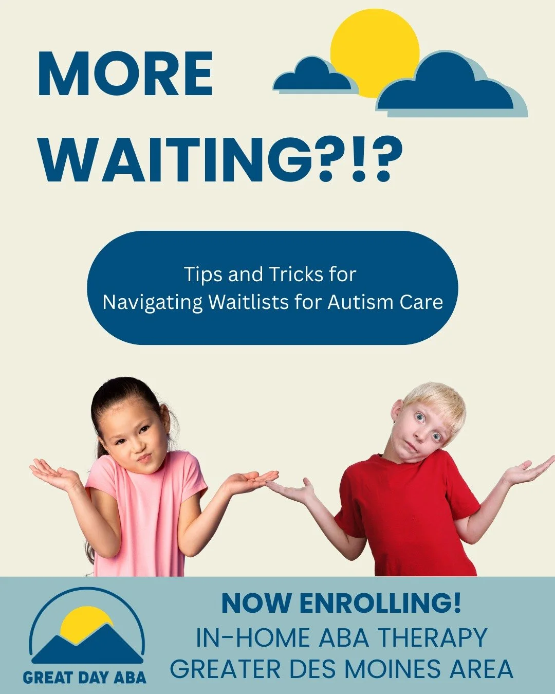 Navigating Waitlists for Autism Care: Tips and Tricks

We get it. It's not ideal out there. Between waiting for 6+ months to a whole YEAR just to get a diagnosis to then finding out that most ABA providers have some form of waitlist can feel daunting