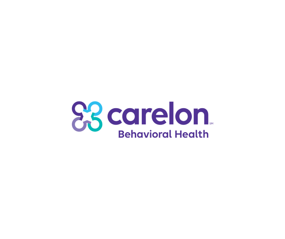 Carelon Behavioral Health logo featuring a circular interconnected design and purple text.