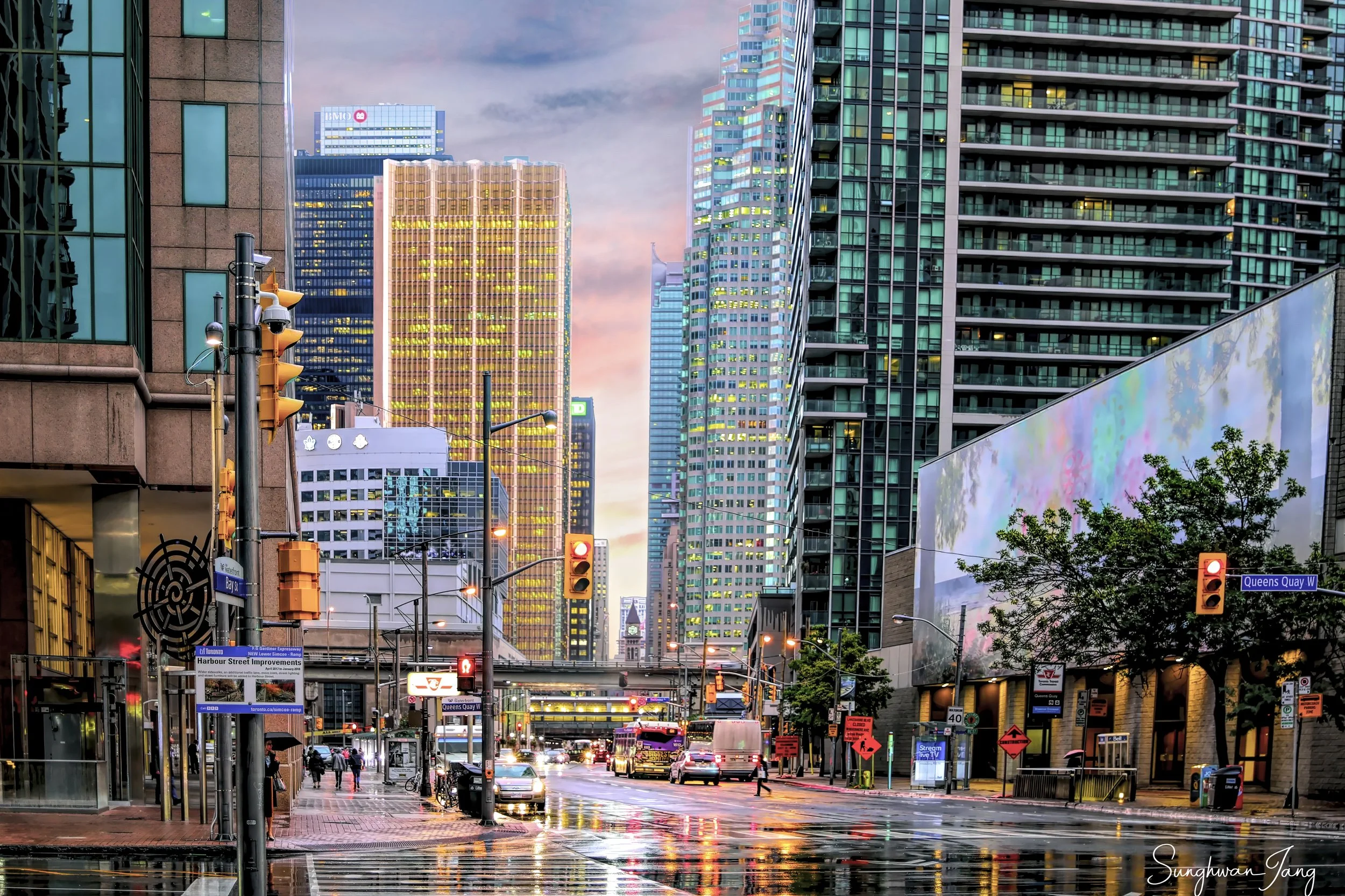 Urban Reflections_Bay Street at Dusk.jpg