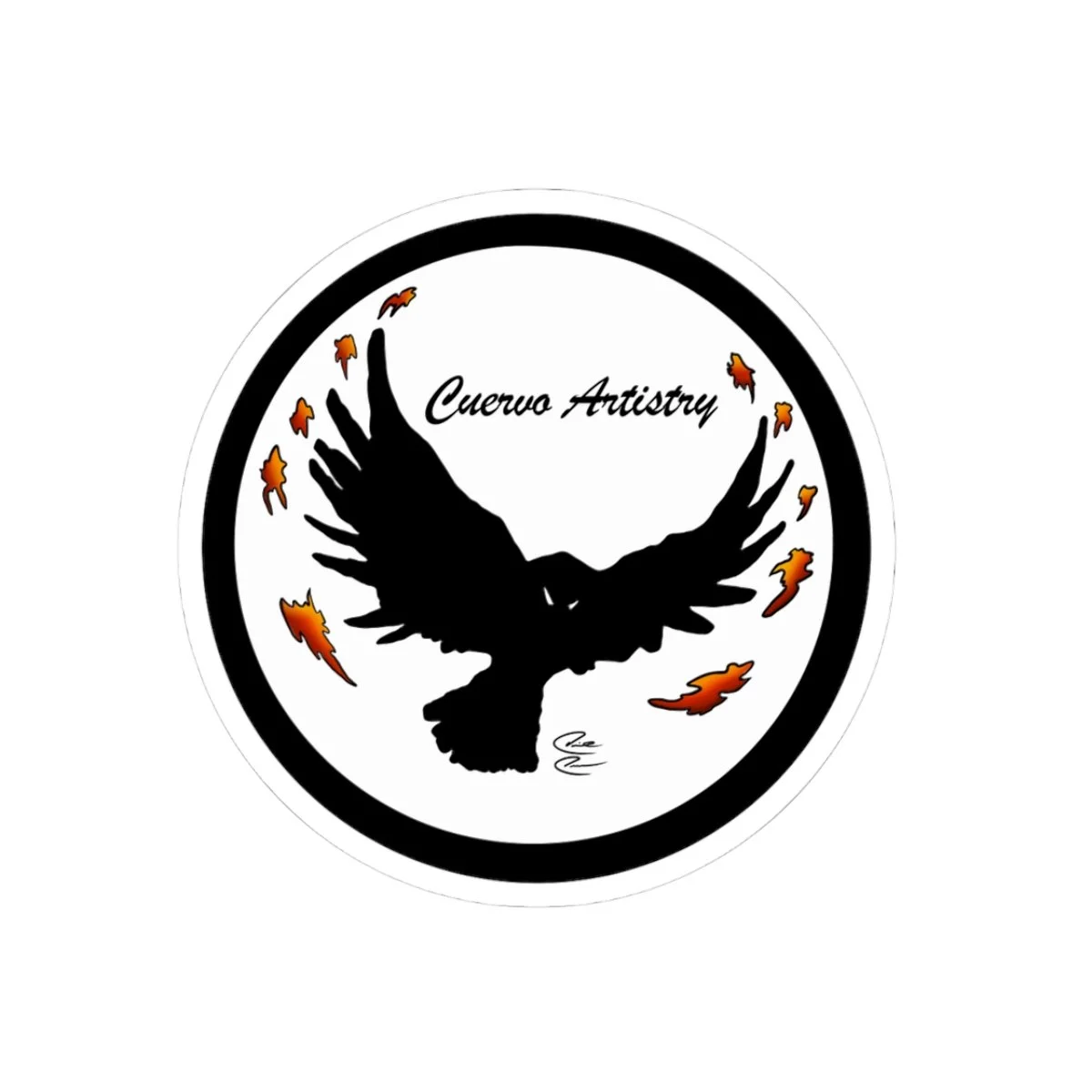 Cuervo Artistry Logo - Sticker