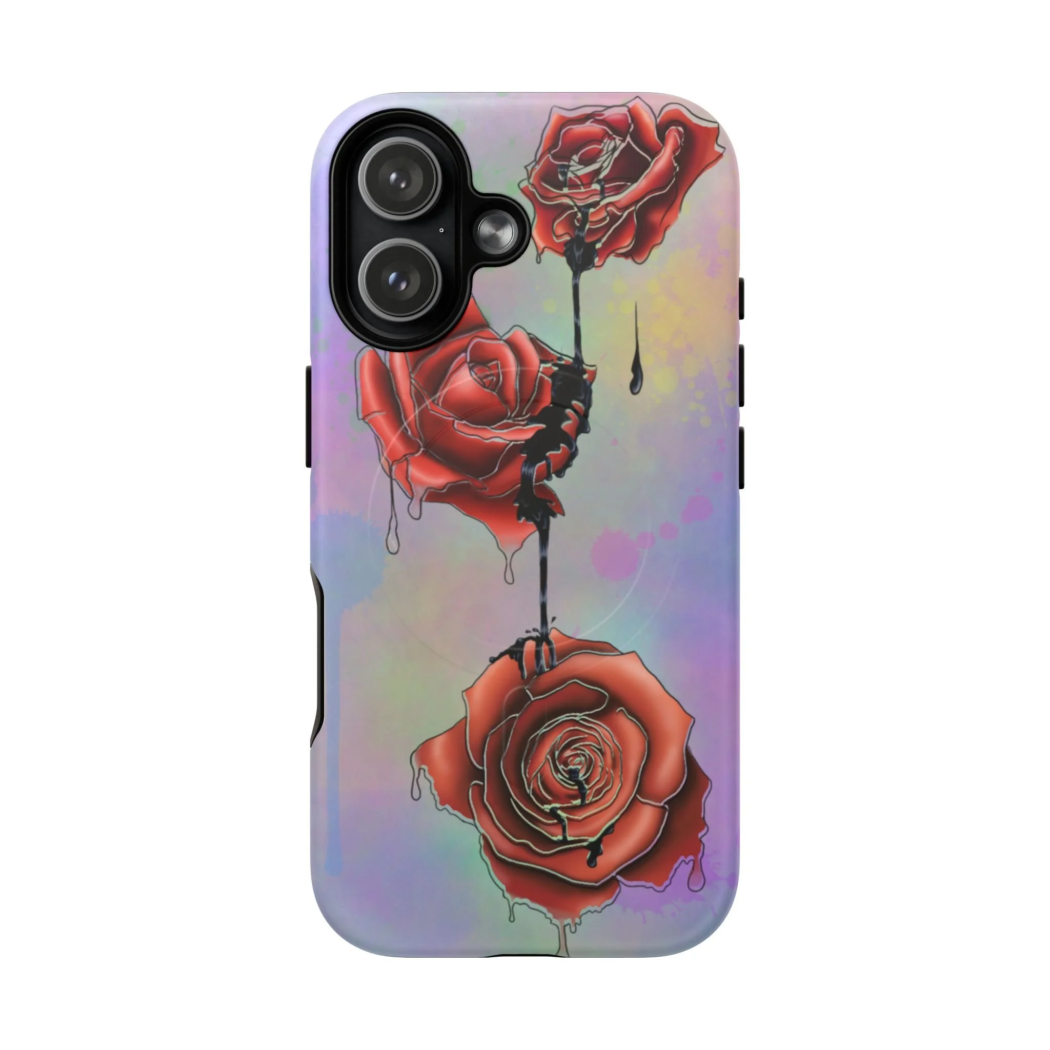Dripping Red Roses - iPhone Case