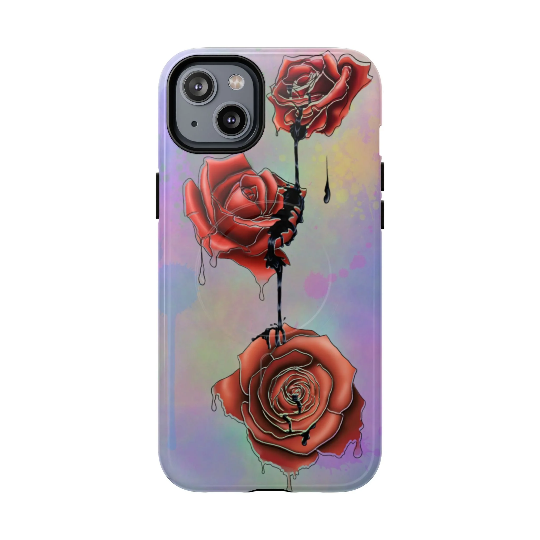 Dripping Red Roses - iPhone Case