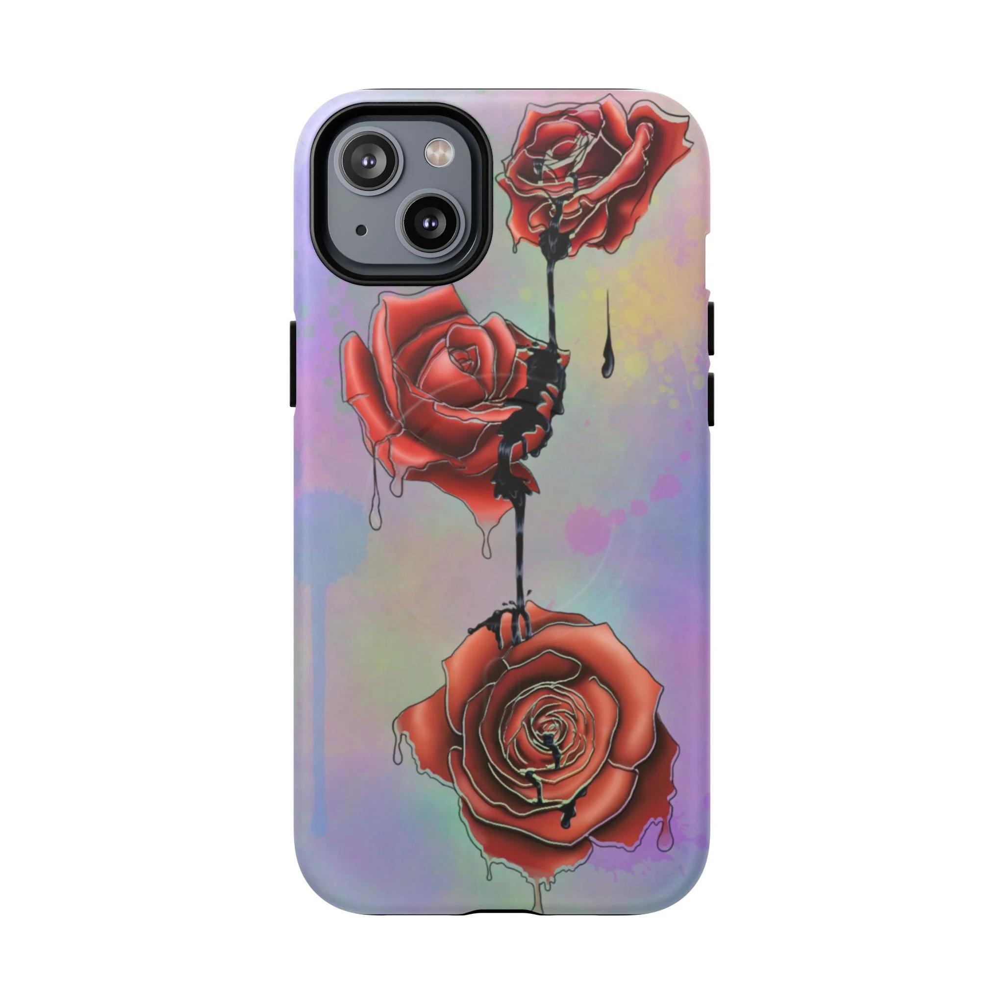 Dripping Red Roses - iPhone Case