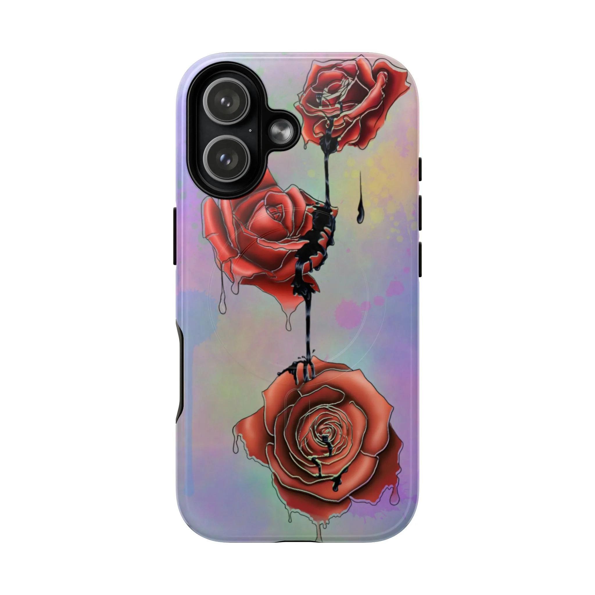 Dripping Red Roses - iPhone Case