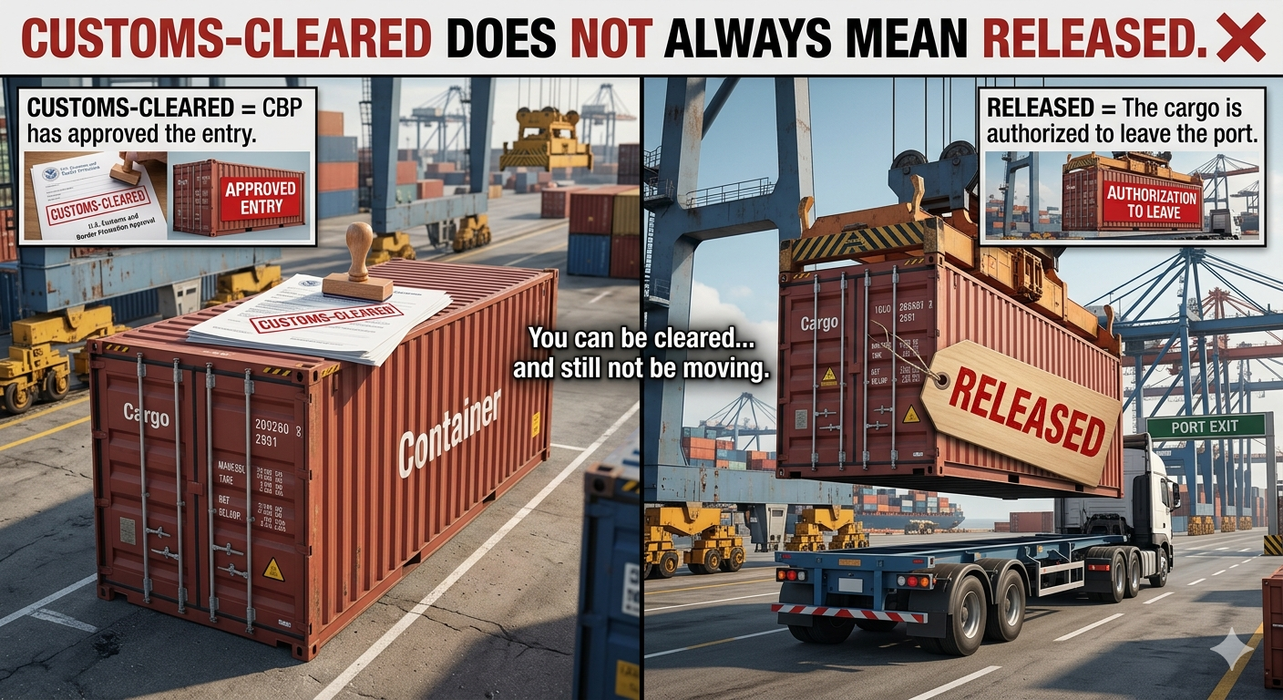 Difference between Cleared and Released