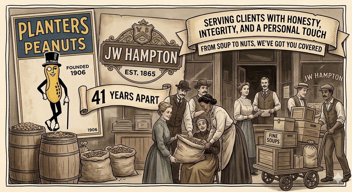 JW Hampton is Older than Planters?