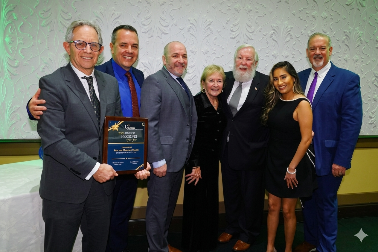 JW Hampton honored as the Queens Chamber of Commerce, Business Persons of the Year.