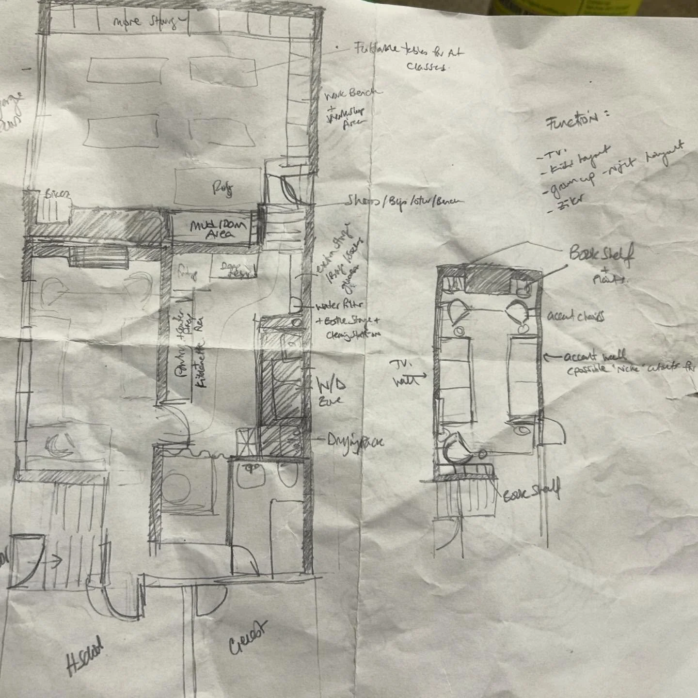 Planning on scrap paper is my favorite part!
Where you have all the possibilities and none of the consequences.

#homemaker #interiordesigner #spaceplanning #sketching #homedesign