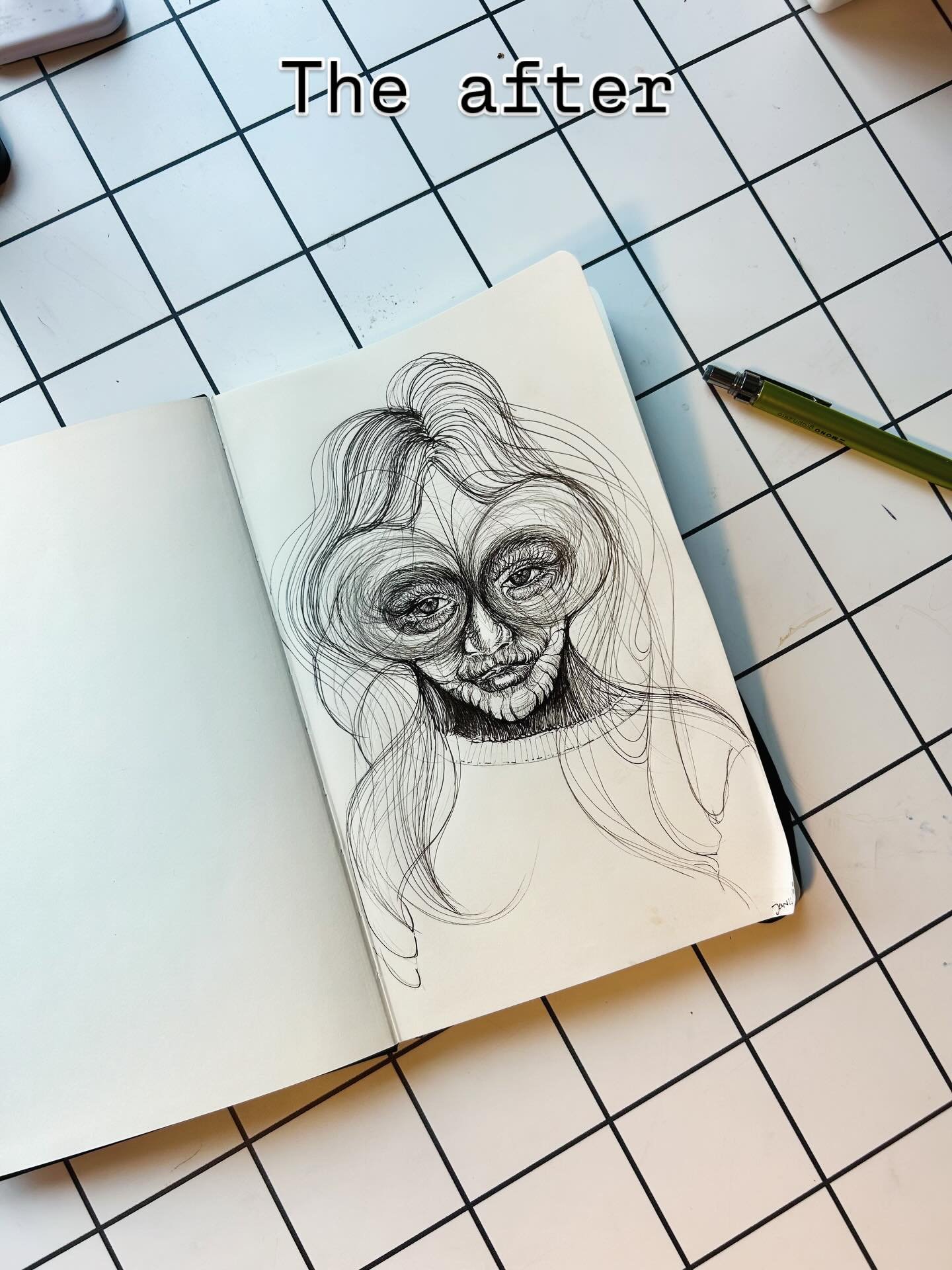 I&rsquo;m taking up drawing again after a six year break (break-up). 
Prioritizing doing something besides holding my phone on my breaks. 
I&rsquo;m playing, I&rsquo;m having fun and I don&rsquo;t care. I do not care.