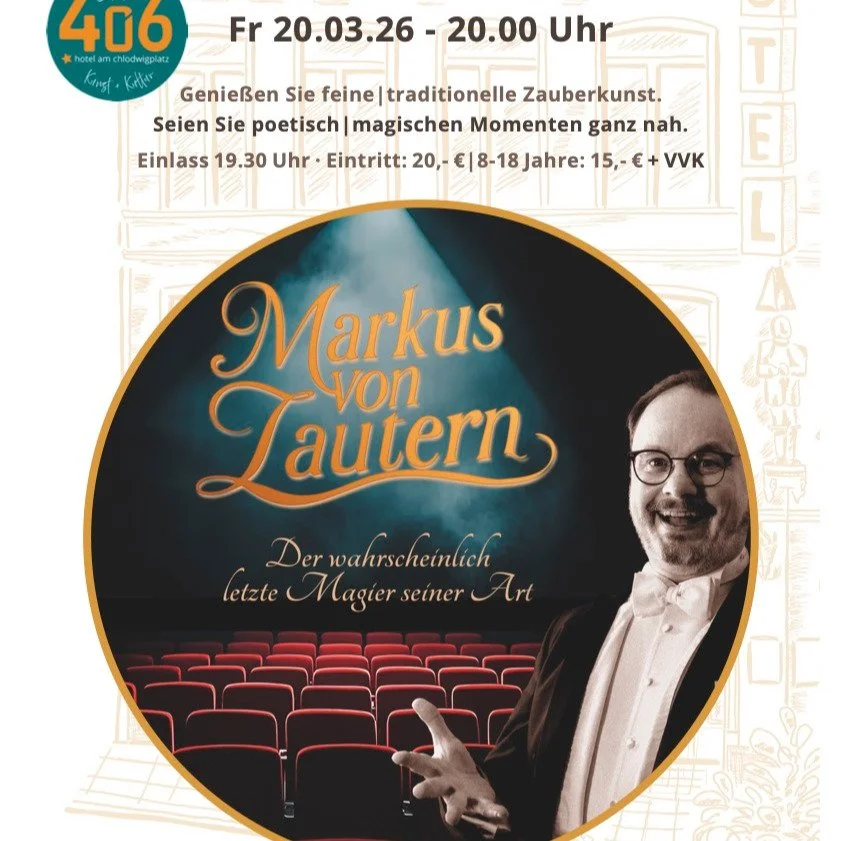 Der n&auml;chste "Abend der Wunder" in K&ouml;ln ist am Freitag, den 20. M&auml;rz um 20.00 Uhr im Hotel am Chlodwigplatz