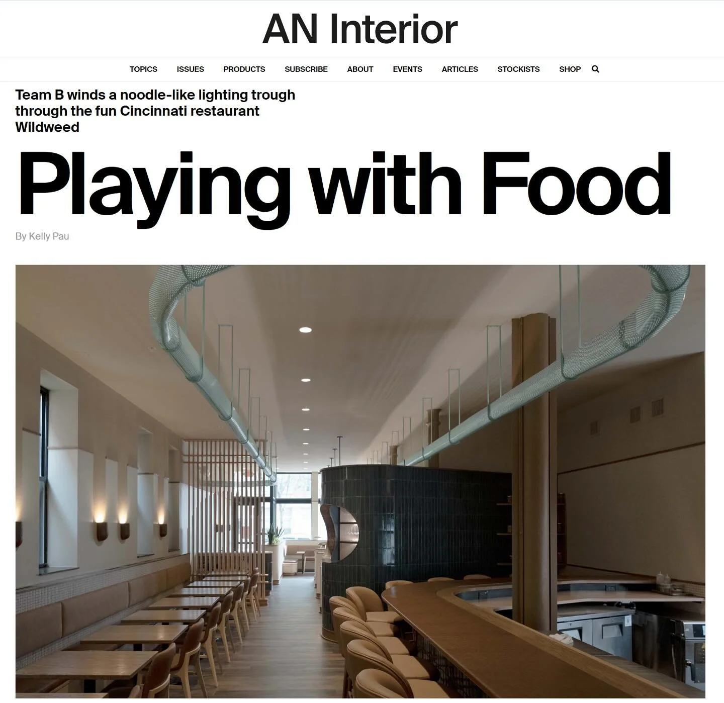 We&rsquo;re excited to share our design work for  @wildweed.cinci in AN Interior. 

Many thanks to Kelly Pau and @yhprumkcaj at @aninteriormag and of course @doublemountainspoonco for the on-going architecture photography. Check the link in bio for t