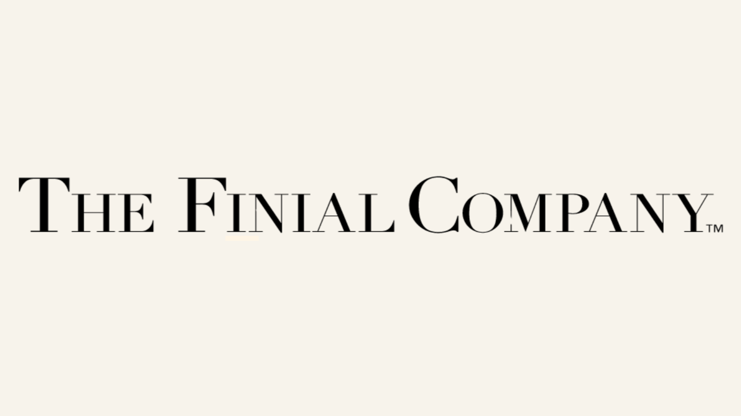 Logo for The Final Company with black text on a white background.