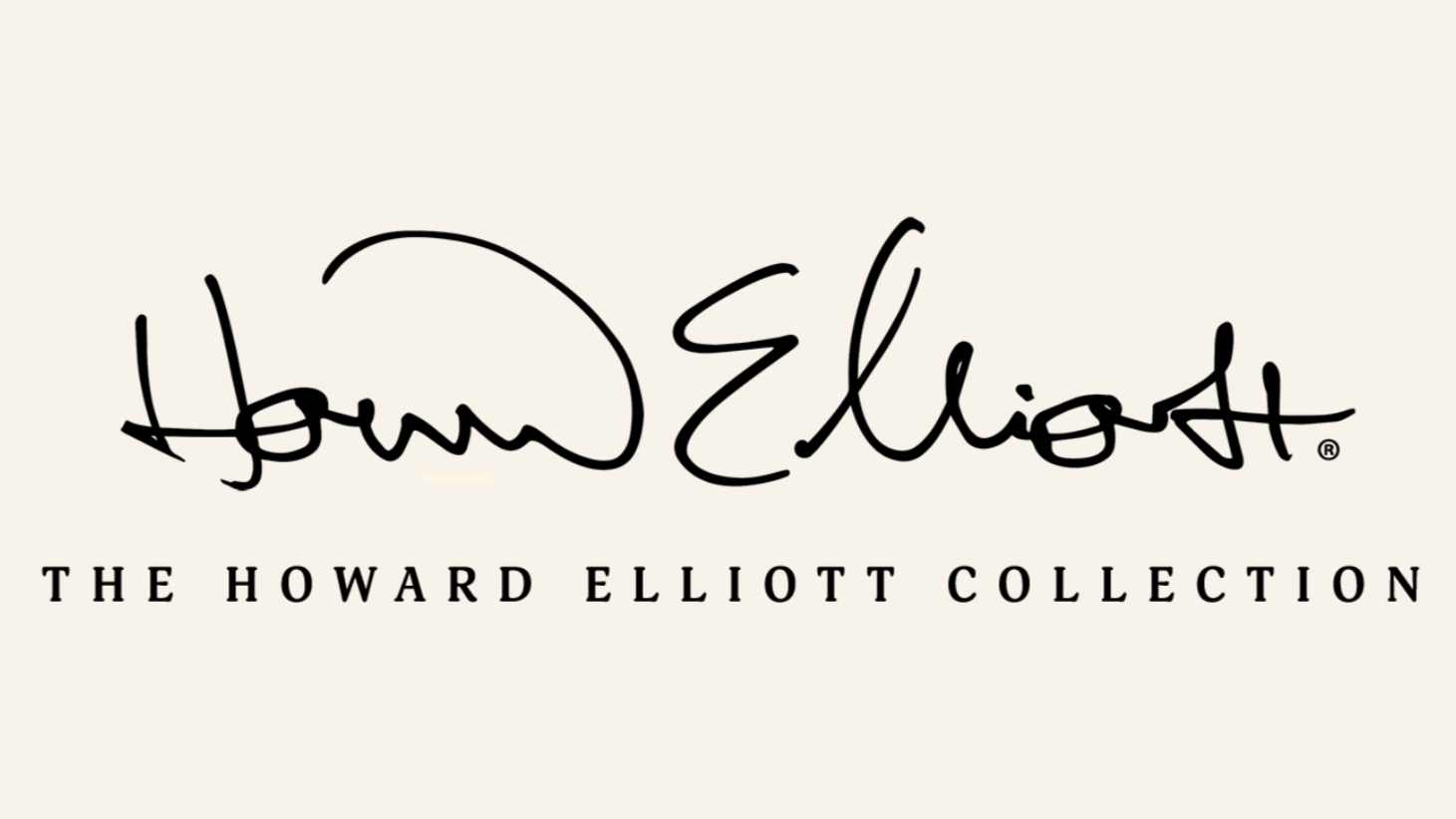 Logo for the Howard Elliott Collection with a stylized signature and text below reading 'The Howard Elliott Collection'.