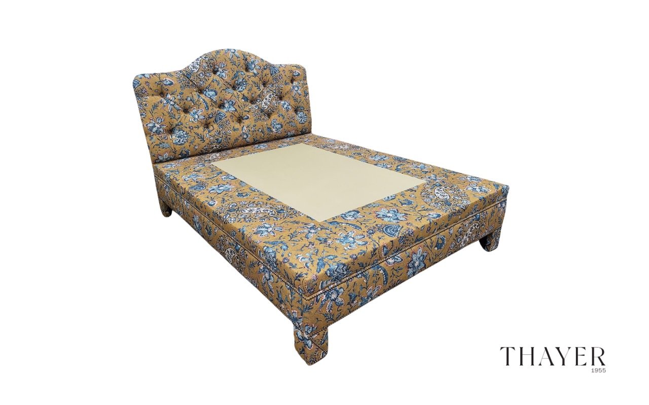 custom upholstered bed frame tulsa furniture builder