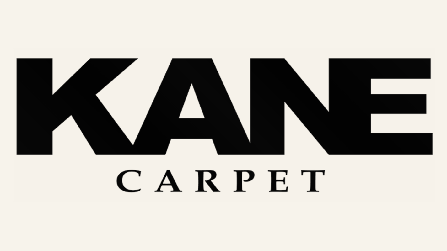 Kane Carpet logo with bold black text on a light background