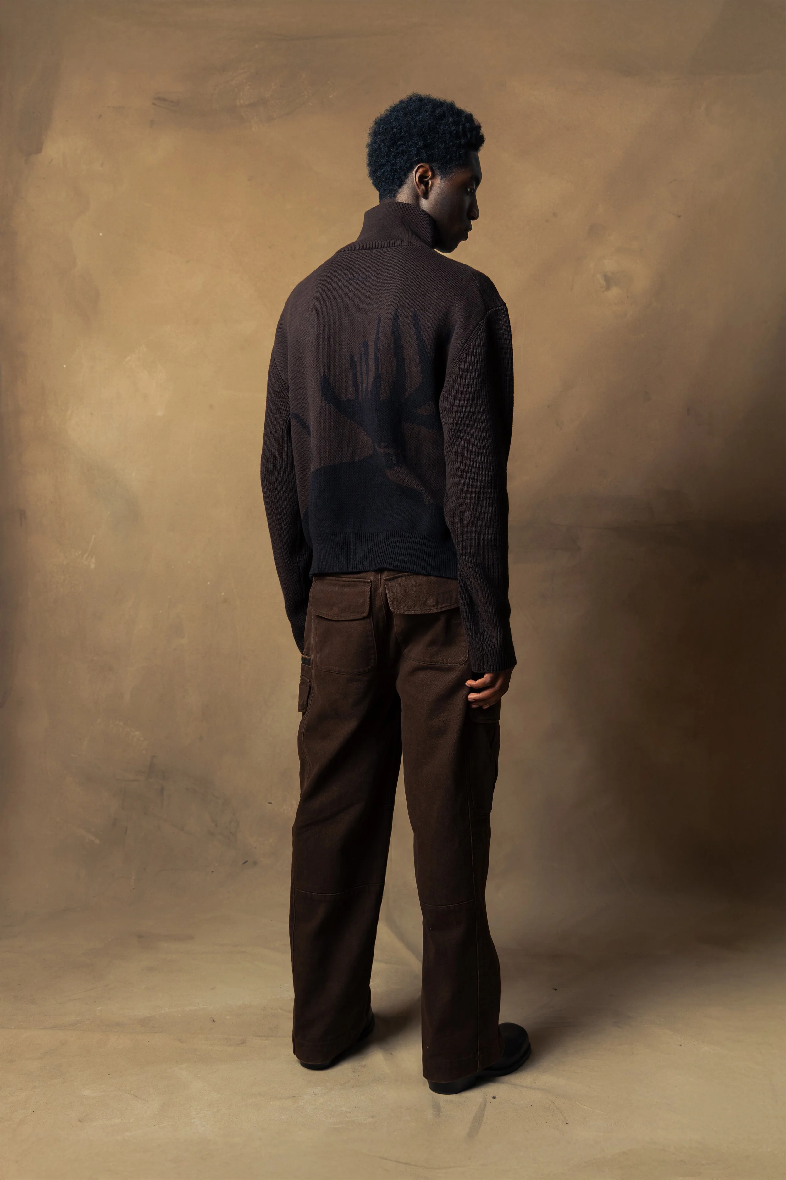 nieuw DADA - cable knit portrait sweater