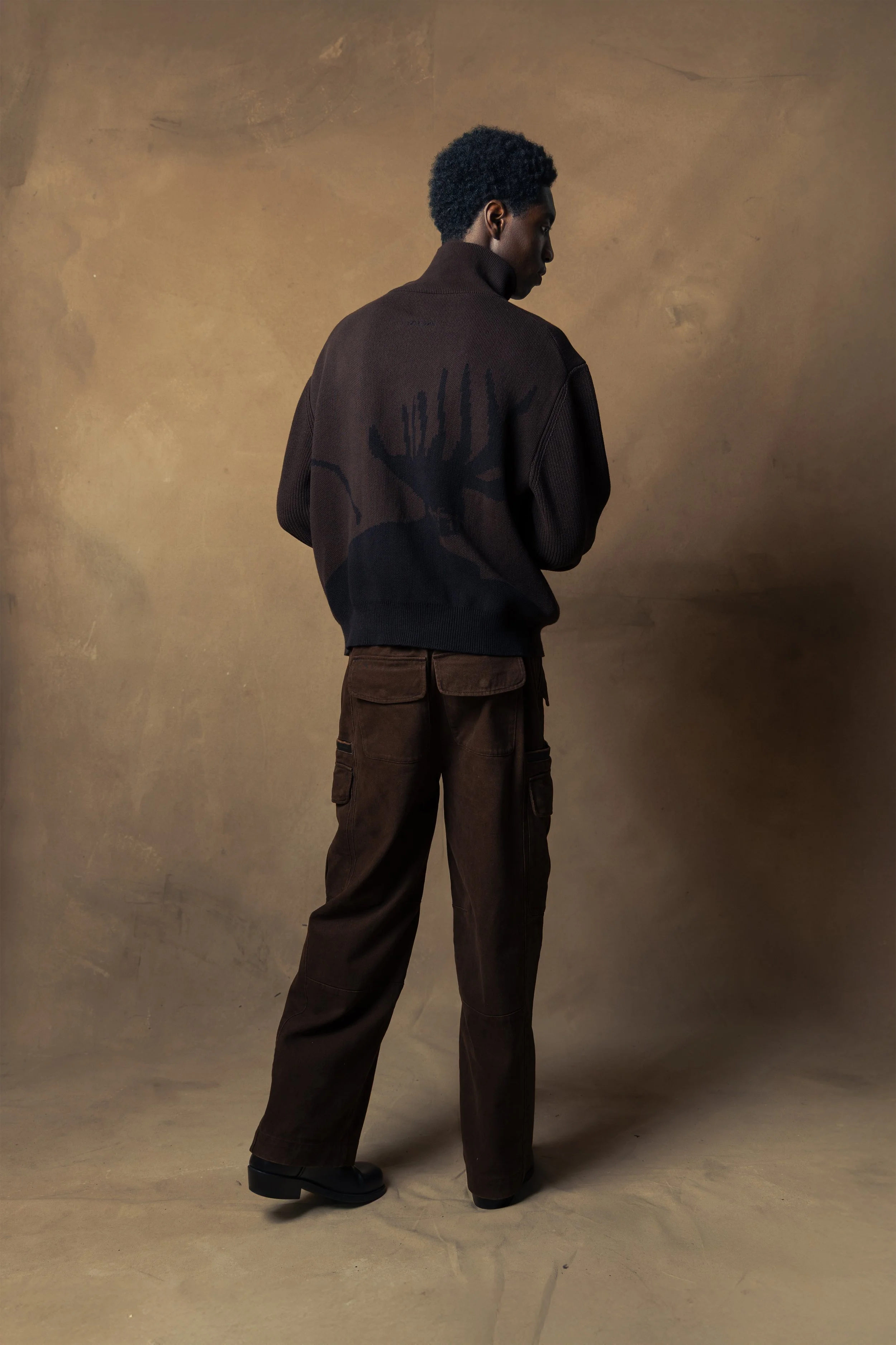 nieuw DADA - cable knit portrait sweater