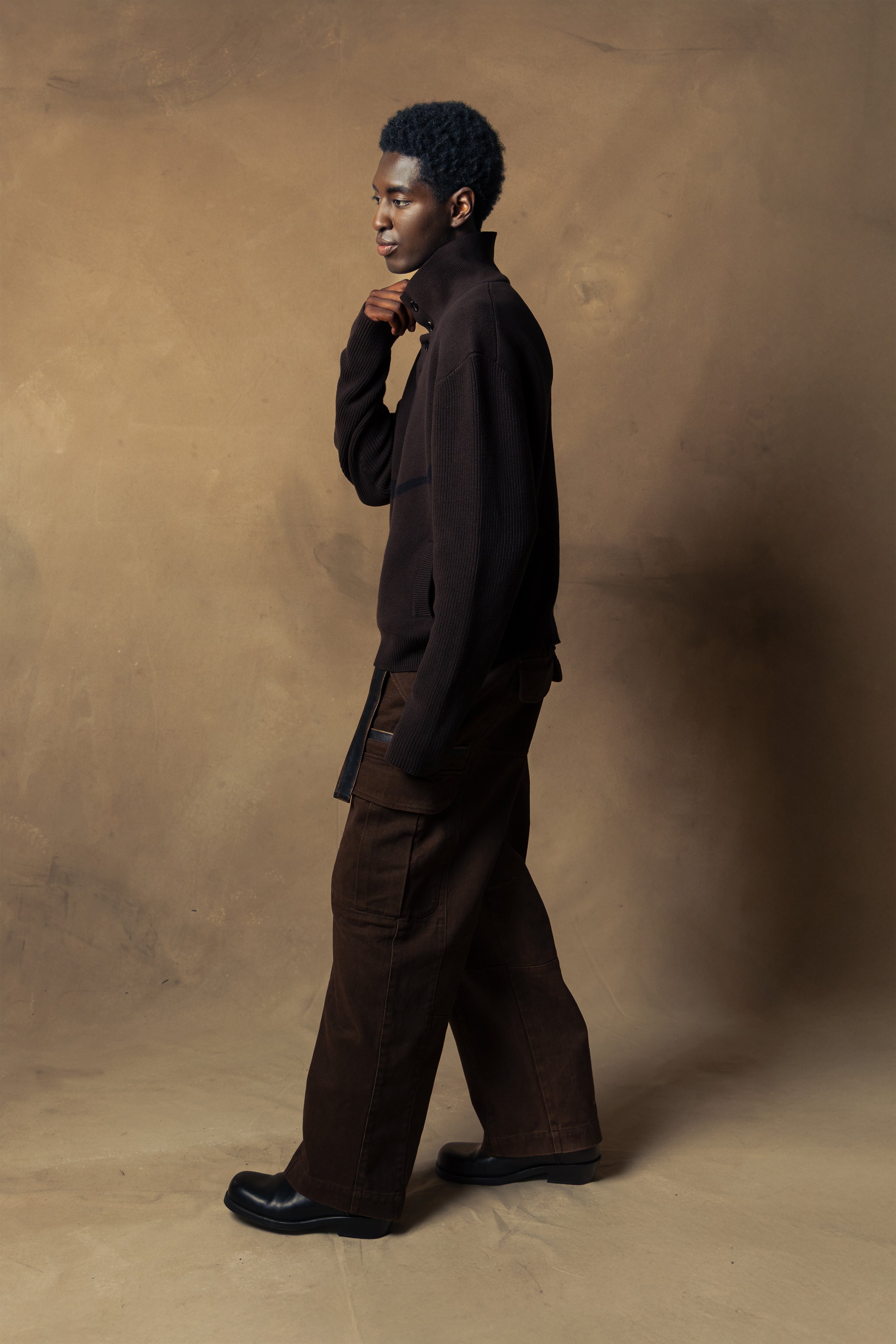 nieuw DADA - cable knit portrait sweater