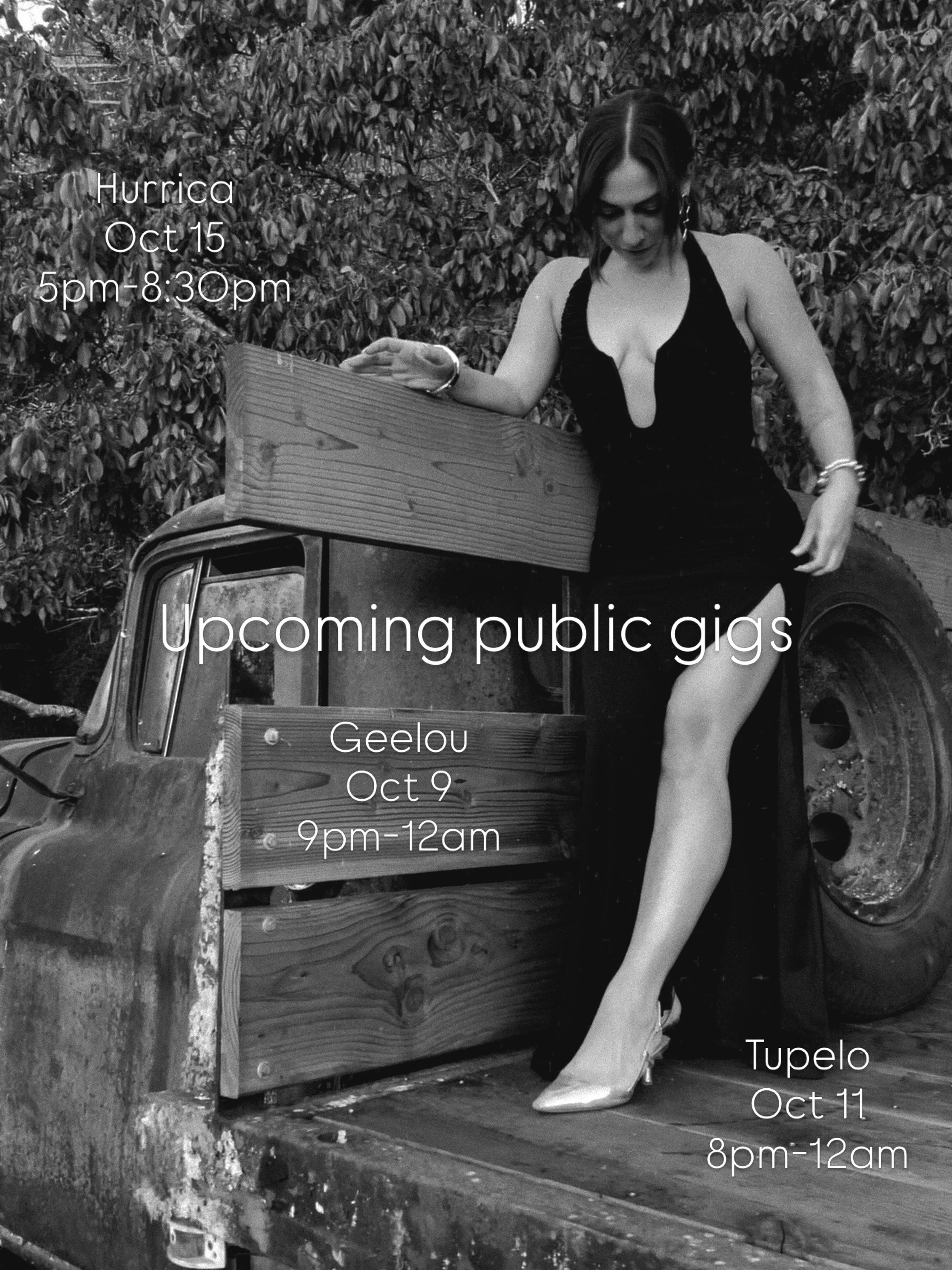 See you there 🫶🏽

Oct 9 @geelousf 
Oct 11 @tupelosf 
Oct 15 @hurricarestaurant