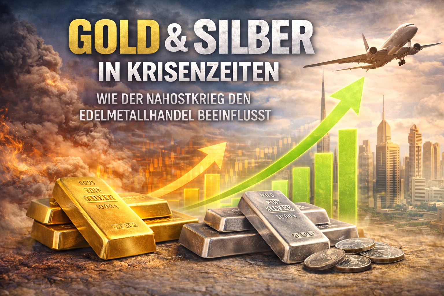 Gold &amp; Silber in Krisenzeiten: Wie der Nahostkrieg den Edelmetallhandel beeinflusst