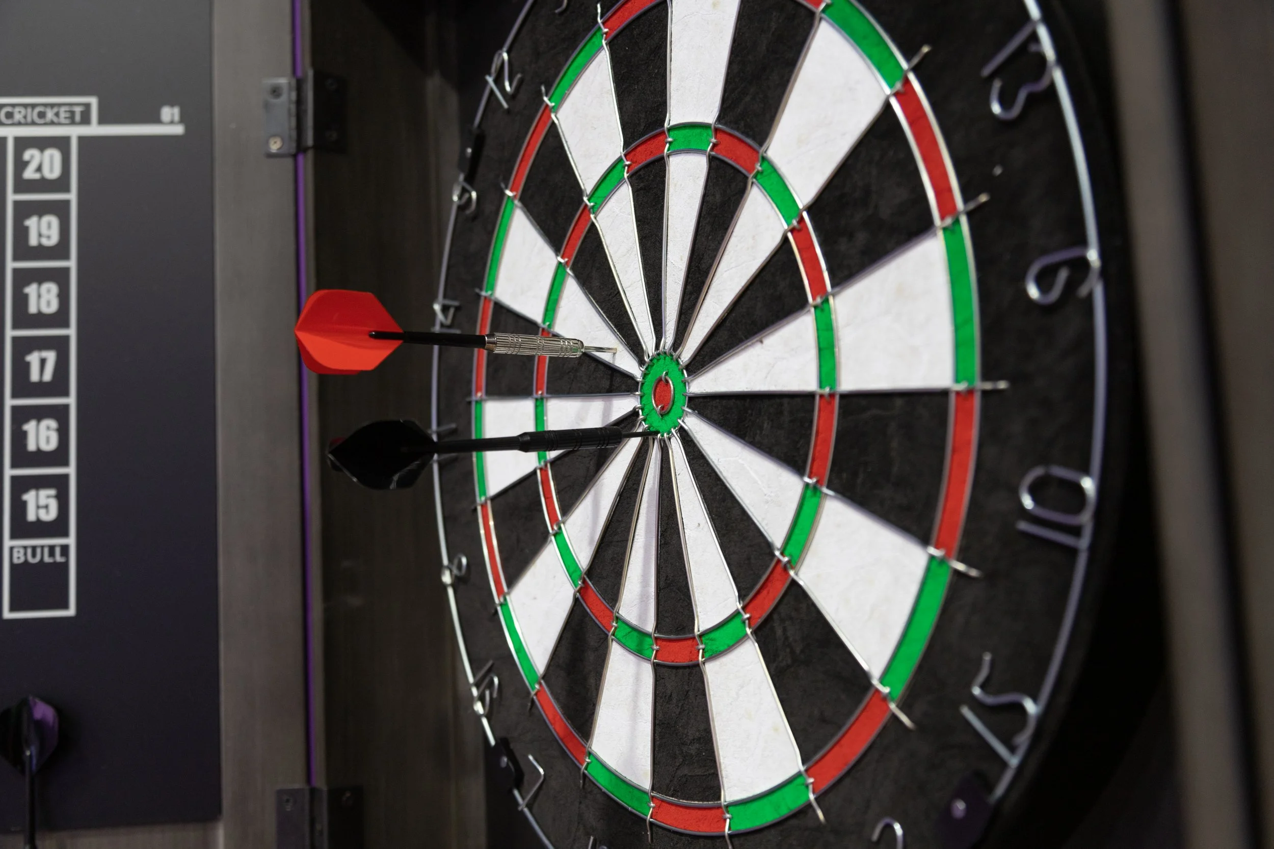 2 Dart Boards in the Ping Pong Room
