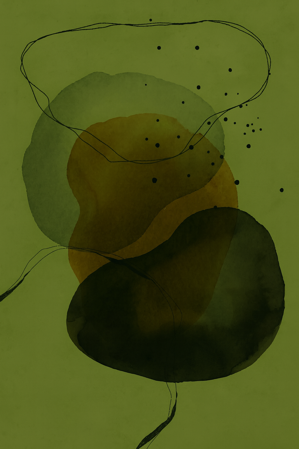 Close-up of a green insect, possibly a grasshopper, on a yellow background with a leaf and lemon slice.