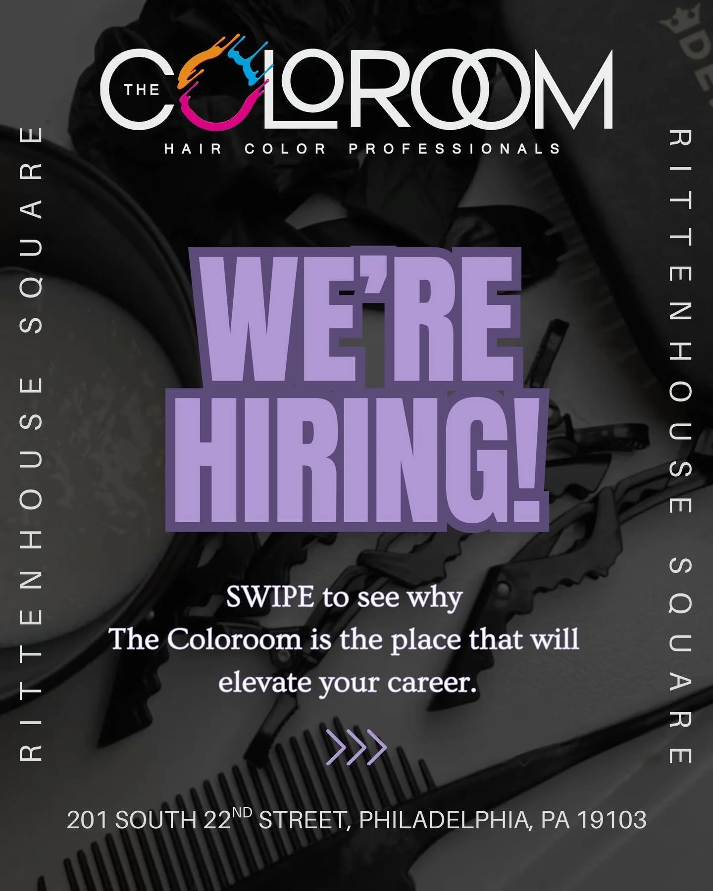 We&rsquo;re Hiring Full-Time Master Colorists at The Coloroom

Swipe to see why TCR is the place to take your career to the next level.

From our luxury partnerships, a gorgeous high-performance color line, and a prime Rittenhouse location &mdash; to
