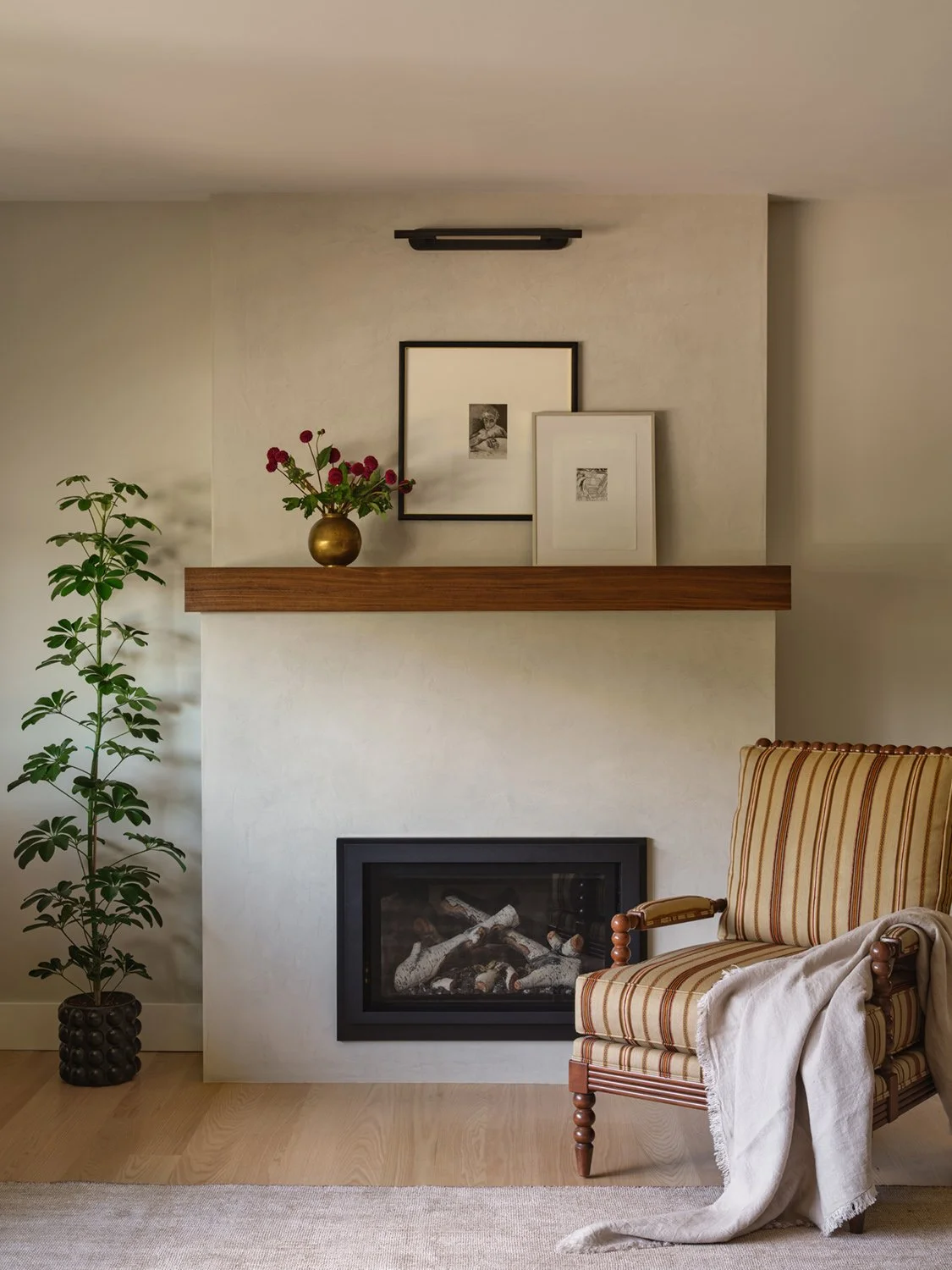 living room fireplace