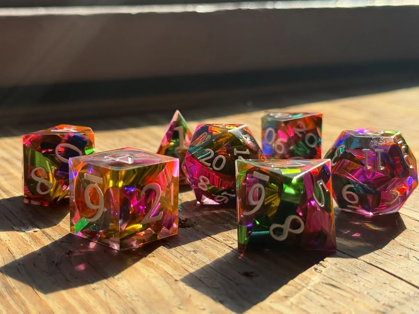 Straight out of the 80&rsquo;s- mixtape magic with rainbow cassette tape flair. 📼

Rewind, re-roll, replay. ✨

#rainbowdice #cassettestyledice #ttrpgdice #dnddice #retrodice #analogvibes #rewindvibes #mixtapemagic #dicecollector #dicegoblin #tableto