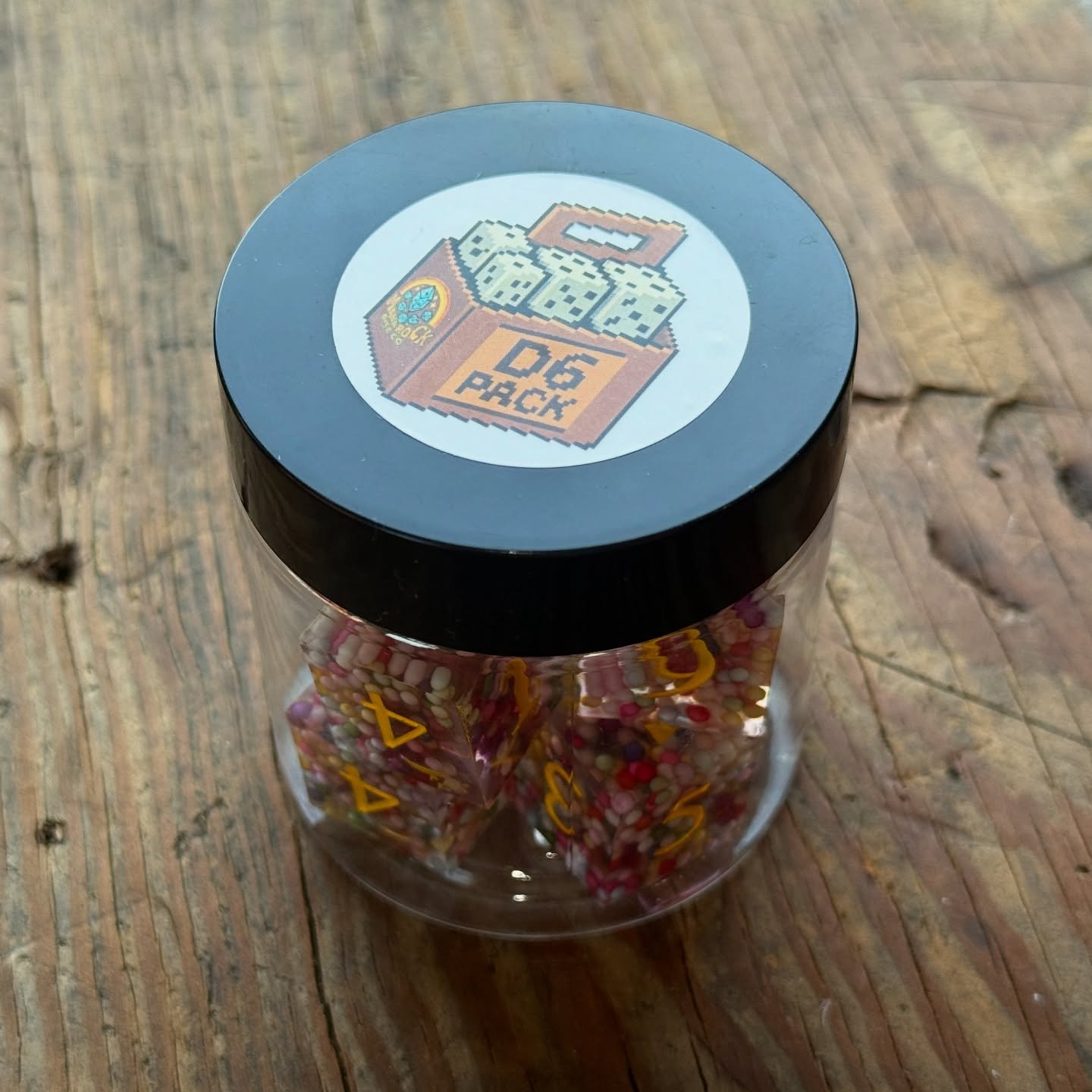 I have a slew of new goodies rolling out in the next few months- but first, say hello to the D6 Pack! For the dice goblins and tabletop gamers who don&rsquo;t quite need a full DND set but want some functional dice for their collection. Each D6 pack 
