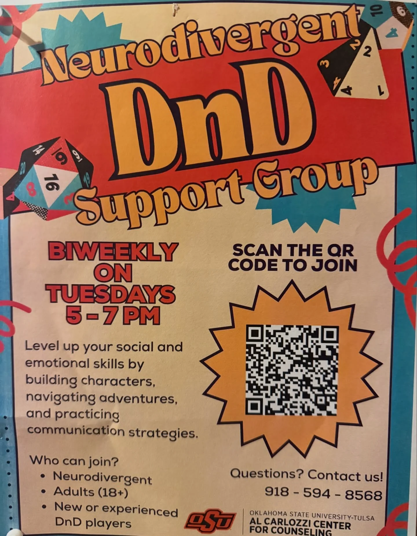 So honored to share that I&rsquo;m partnering with OSU&rsquo;s Al Carlozzi Center for Counseling to provide handmade dice for their Neurodivergent DND Support Group! 

Table top games can be powerful tools to promote connection, creativity and comfor