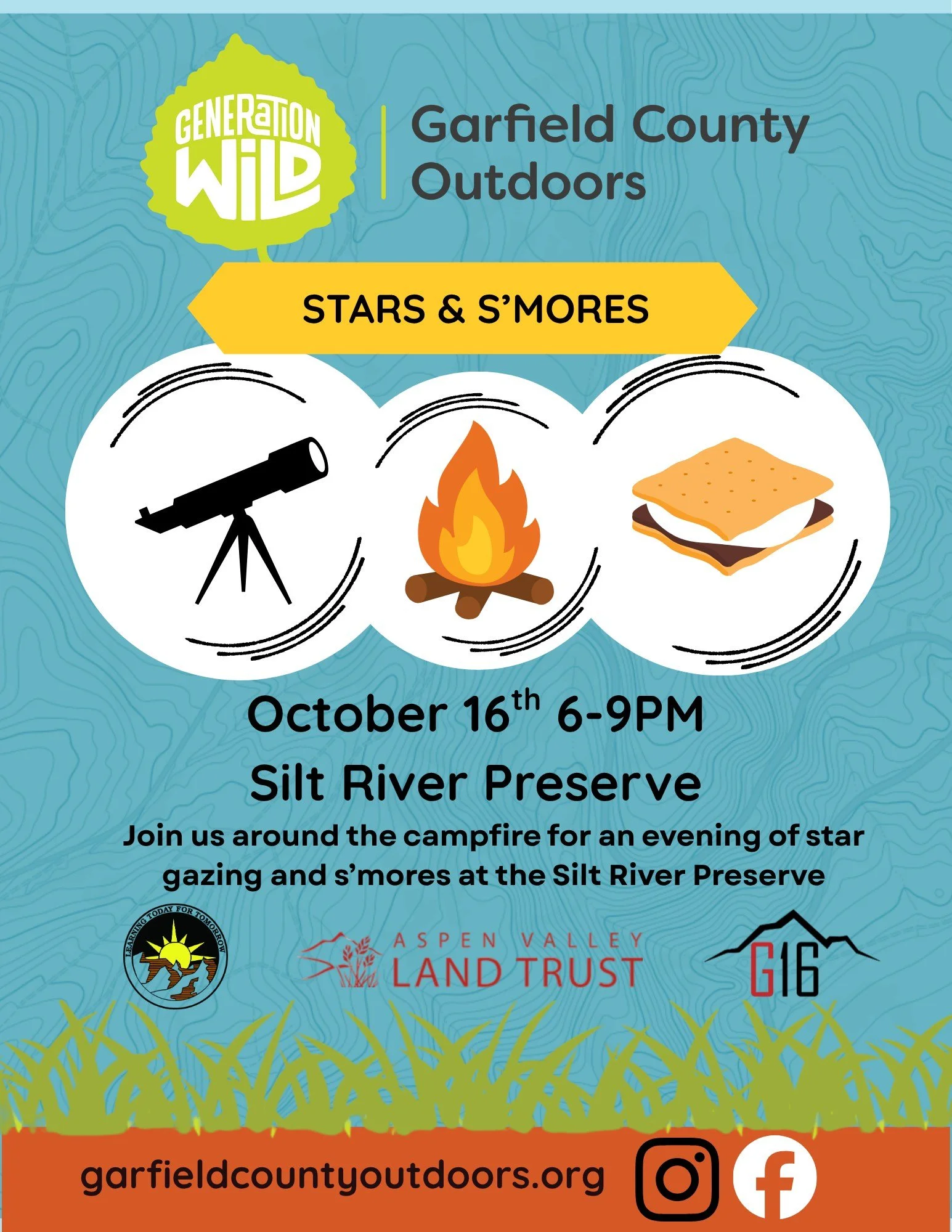 ✨ STARS &amp; S'MORES 🍫🔥✨

Looking for a cozy, starry Friday night adventure? Join us at the Silt River Preserve for campfire fun, tasty treats, and night sky viewing! 🌌✨ 

🕒 Schedule:
🔥 6:00 PM &ndash; Campfire &amp; S'mores Start!
🔭 7:30 PM &