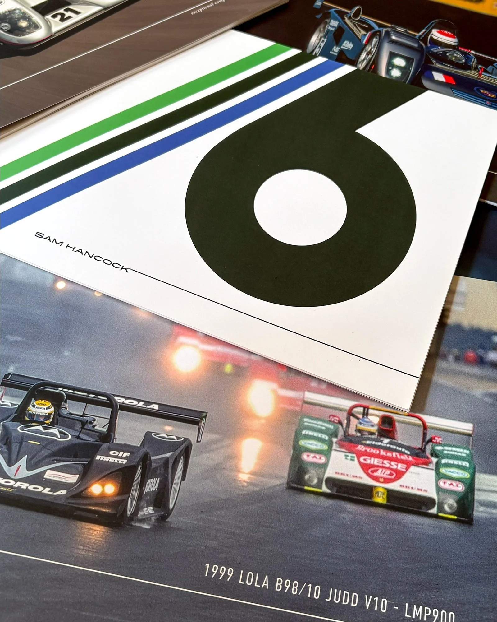 In more recent years we have been designing brochures for @samhancockcars @hancock_sam with some very cool competition cars to play with. Studio photos by @timscott and some great archive imagery. #brochuredesign #motorsportdesign #motorsport #graphi