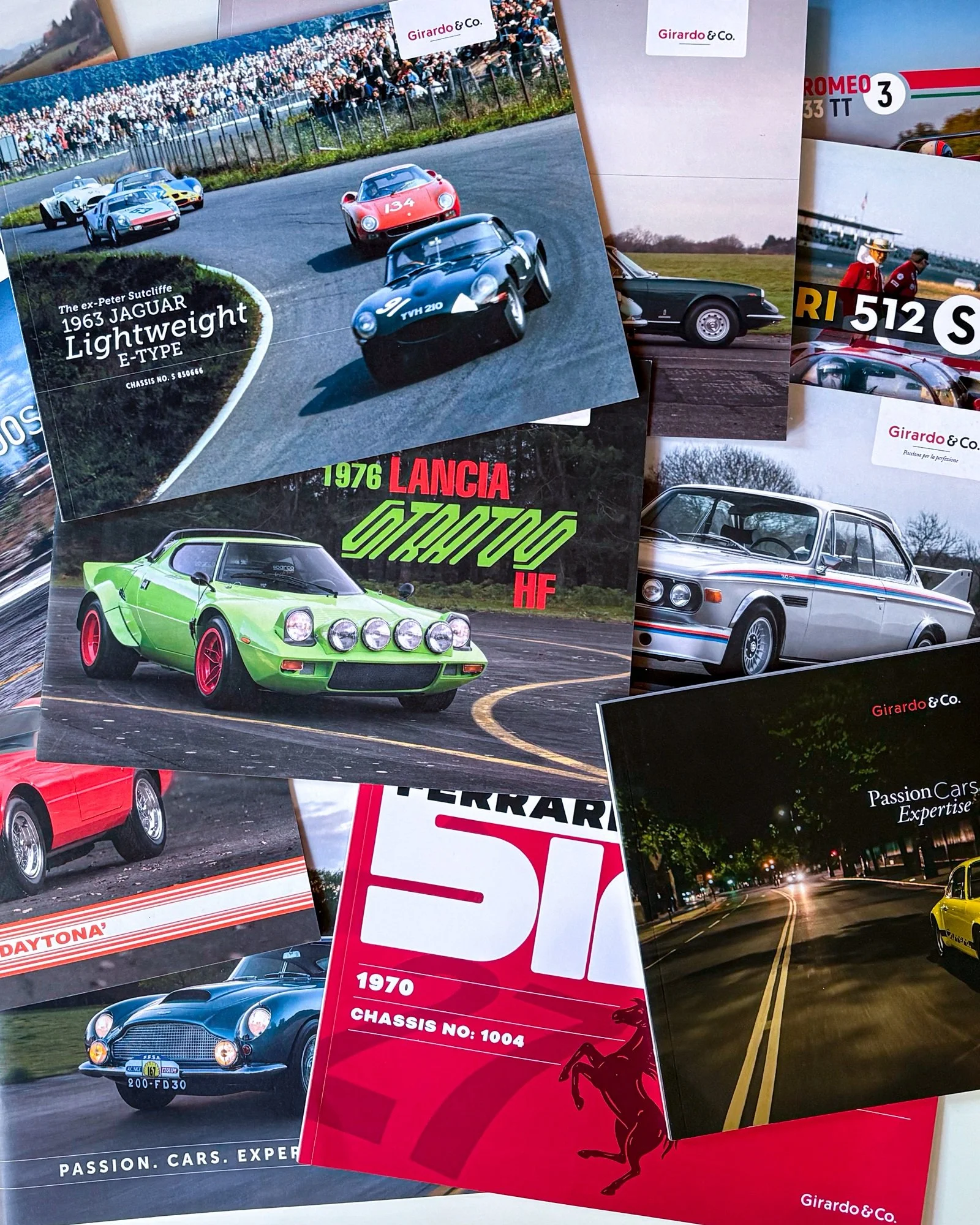 A selection of the earlier brochures we designed for @girardoandco from 2016 onwards. The brand have evolved nicely over the years. Some great cars featured as well! #girardoandco #carbrochure #graphicdesign #collectorscars #wedesignthings