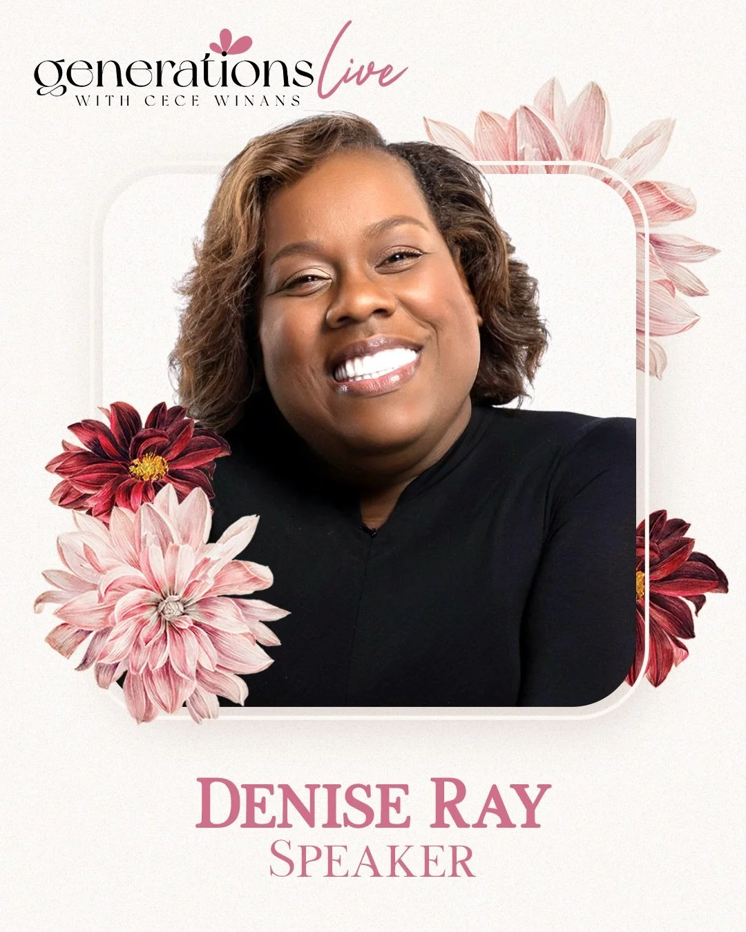Joining us for the first time, we&rsquo;re so honored to welcome @jdeniseray to Generations LIVE &lsquo;26! 🔥

Since answering the call to preach at sixteen, Denise Ray has devoted her life to prayer, deliverance and holiness. An anointed intercesso