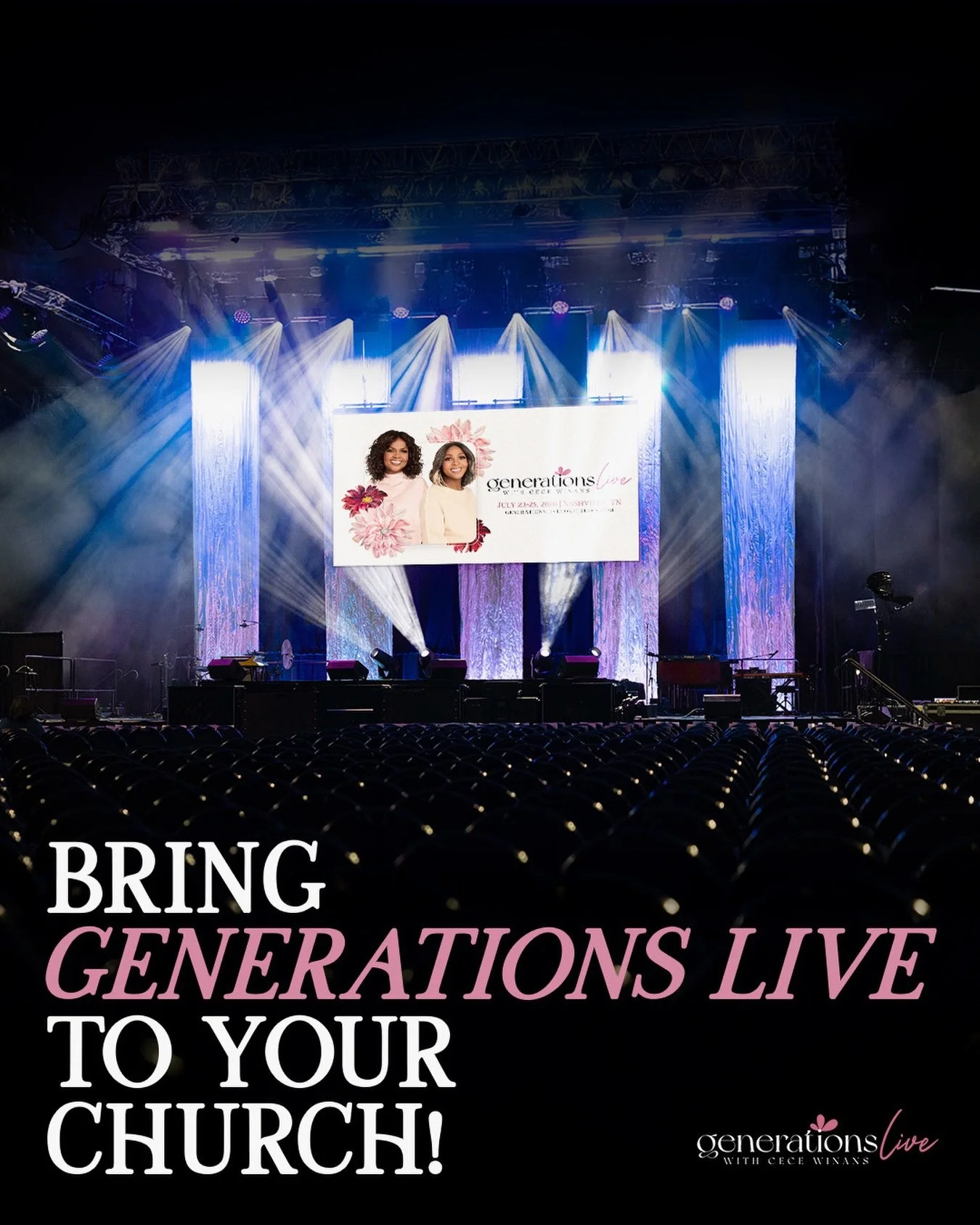 Calling pastors and ministry leaders! 💕

If your church can&rsquo;t travel to Nashville, you can still be apart of Generations LIVE &rsquo;26 by hosting the official simulcast at your church!

Gather your community for three days of worship, teachin