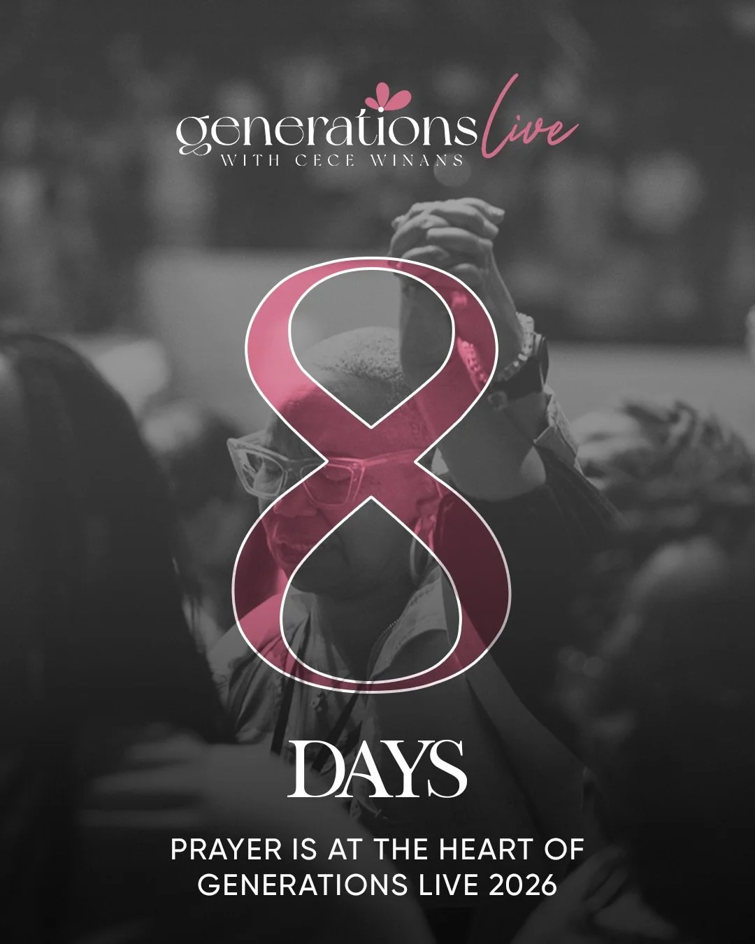 8 days until #GenLIVE26! 💕

Long before you walk through the doors, we&rsquo;re already praying for you.

Prayer is woven throughout every part of Generations LIVE because it&rsquo;s at the heart of everything we do. Throughout the weekend, our pray