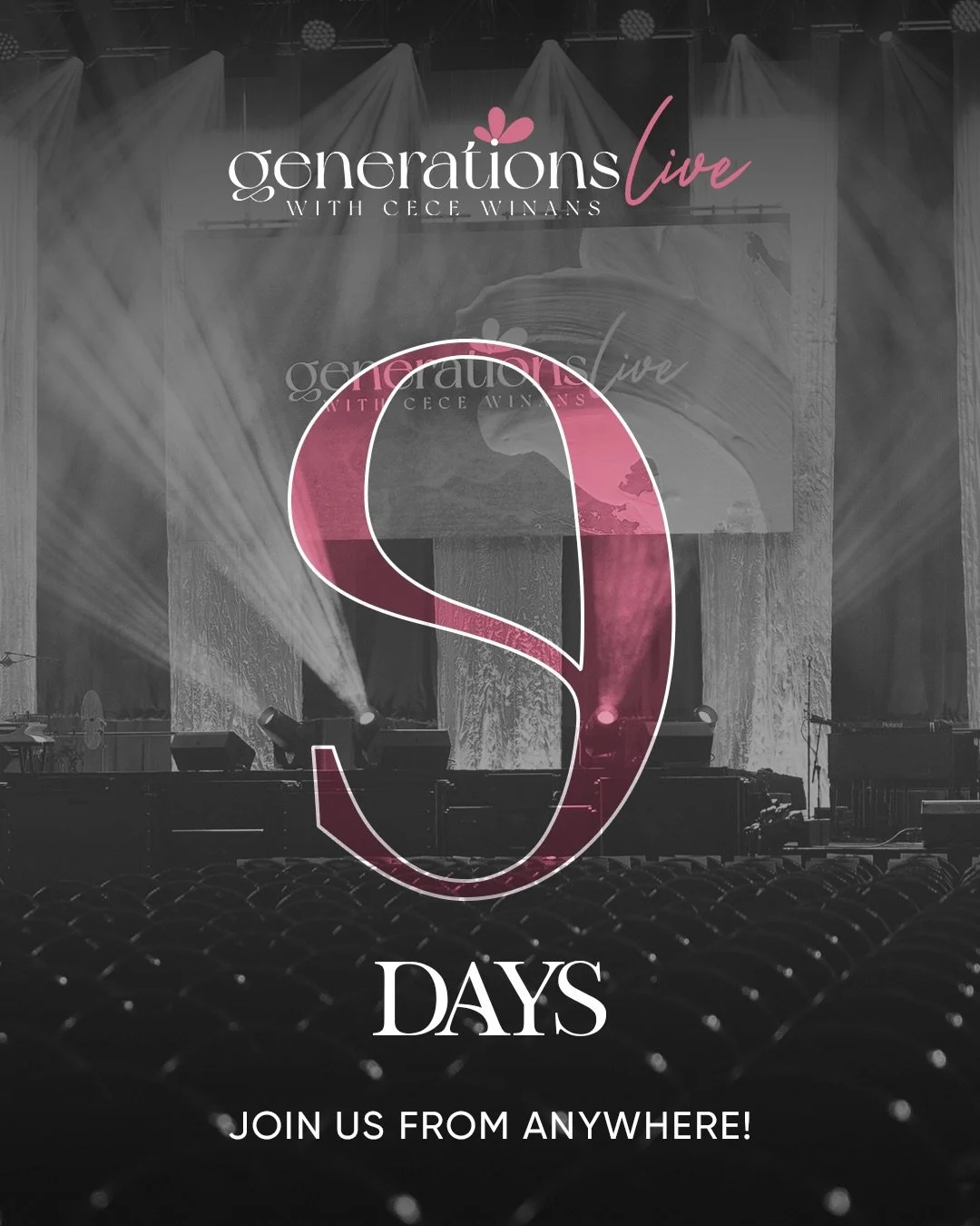 9 days until #GenLIVE26! 💕

Wherever you are, you&rsquo;re invited to be apart of Generations LIVE. If you can&rsquo;t join us in Nashville, join us via livestream and experience every message, every worship moment, and every powerful session live.
