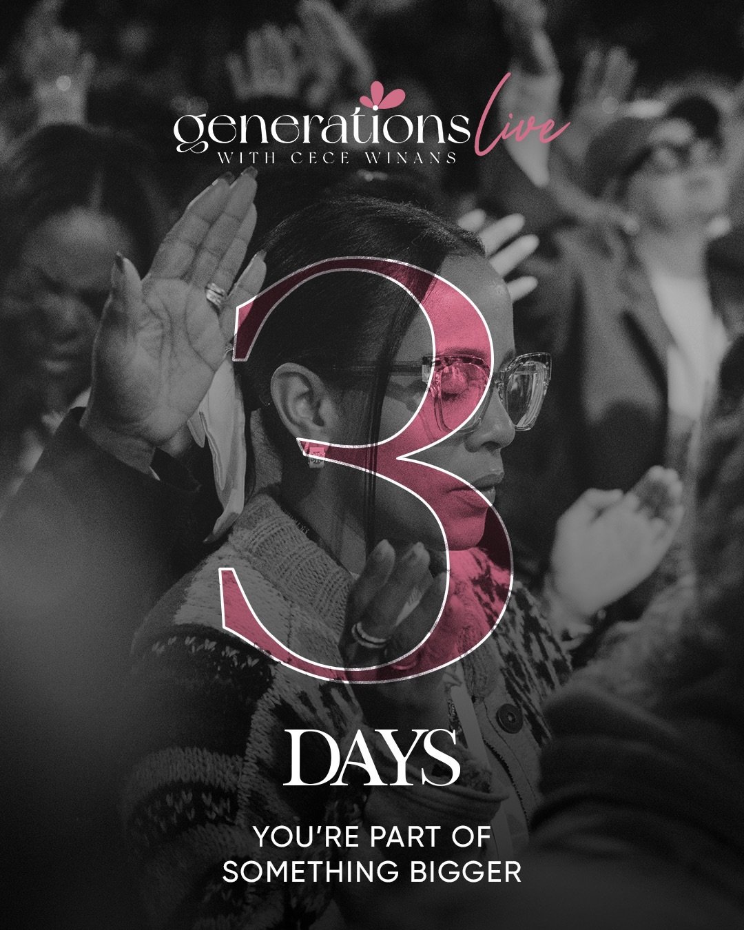 3 days until #GenLIVE26! 💕

In just a few days, women from across the country and every generation will gather with one purpose&hellip; to seek God together.

Whether you&rsquo;re coming with friends or on your own, there&rsquo;s a place for you her