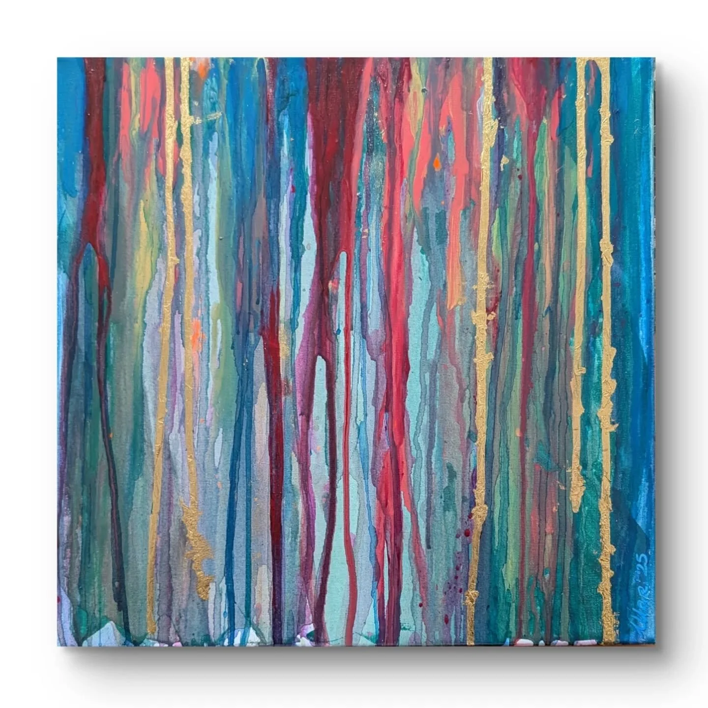 ESTATI

Acrylic and golden leaf on canvas, 40x40. Munich, 2025.

#art