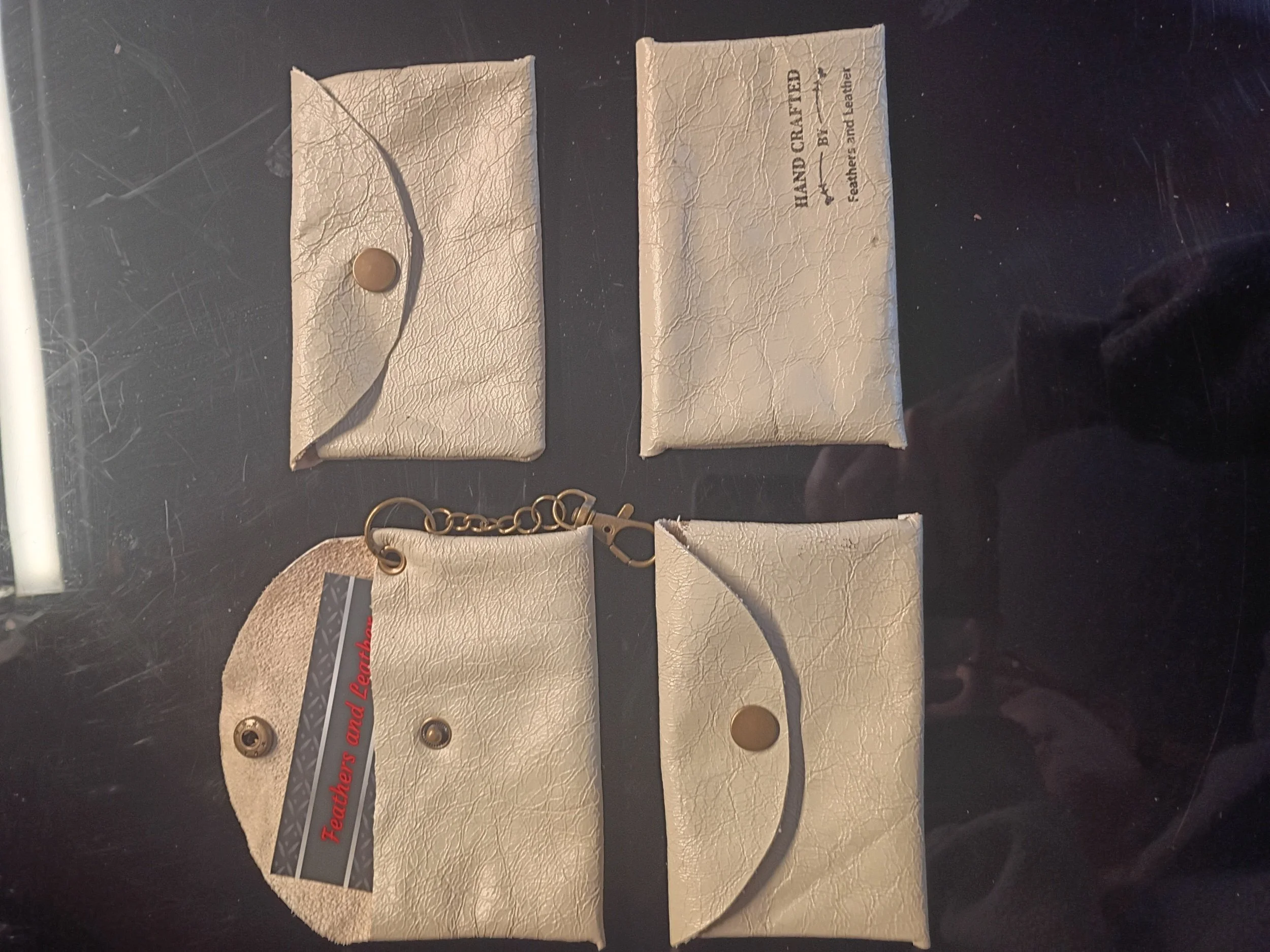 Sheep Skin Button Coin Purse