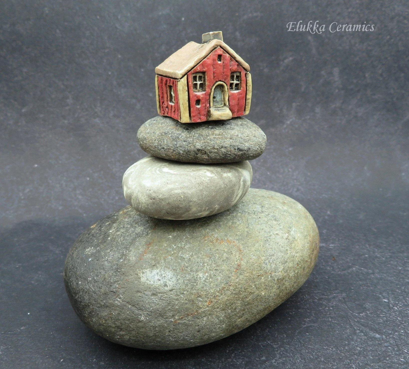 NEW Pocket Cabin™ series by elukka...Collectible Miniature House...Red Mountain Cabin
