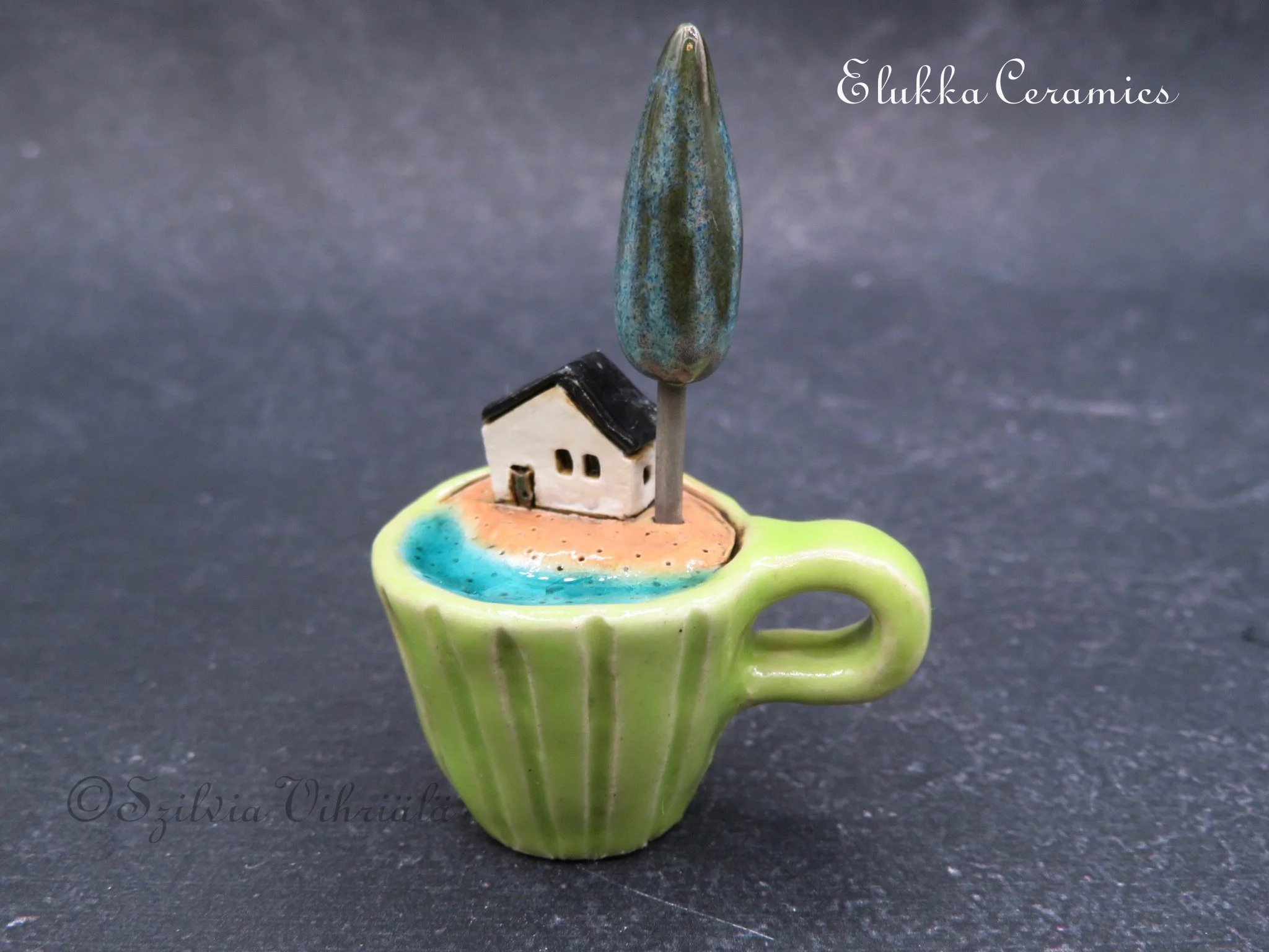 Cozy Cup™ Series...Lake Side Cottage with Cedar Tree
