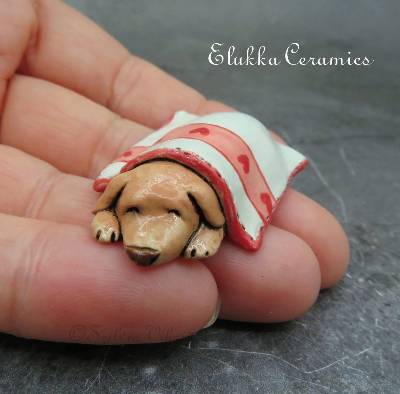 10...Collectible TINY Sleeping Pup by elukka