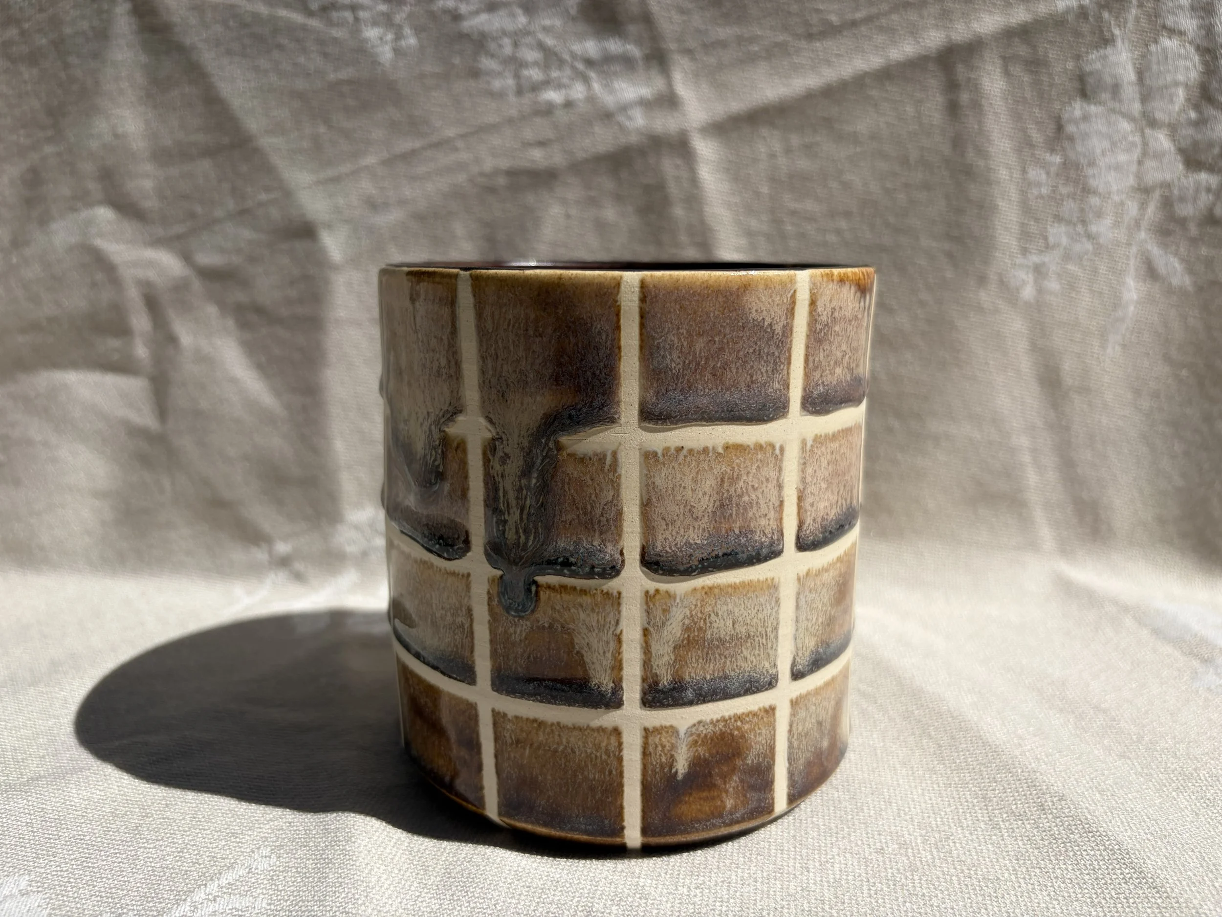 Utensil Holder River Stones