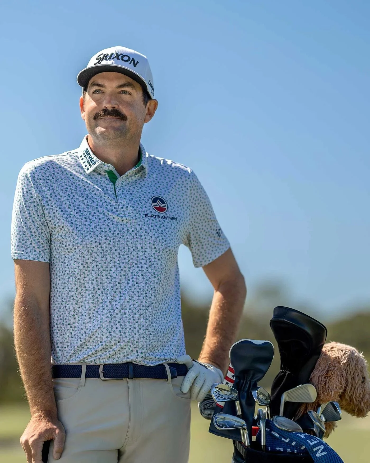 Flag & Anthem MVP Polo - Pink and Green