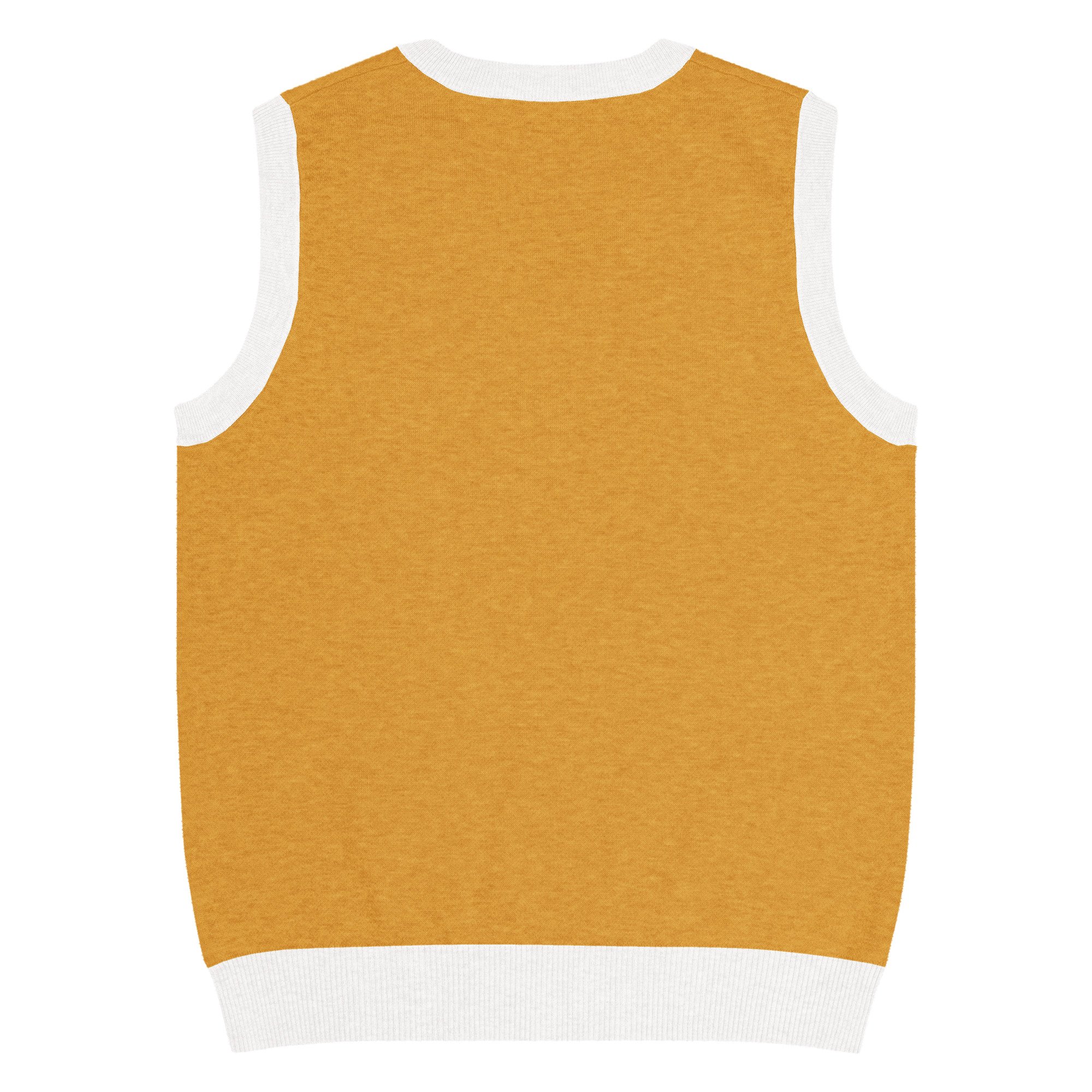 Gold Knit Shorter Vest